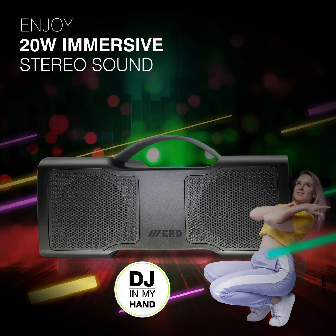 ERD BTS-31 20W Bluetooth Speaker - Image 5