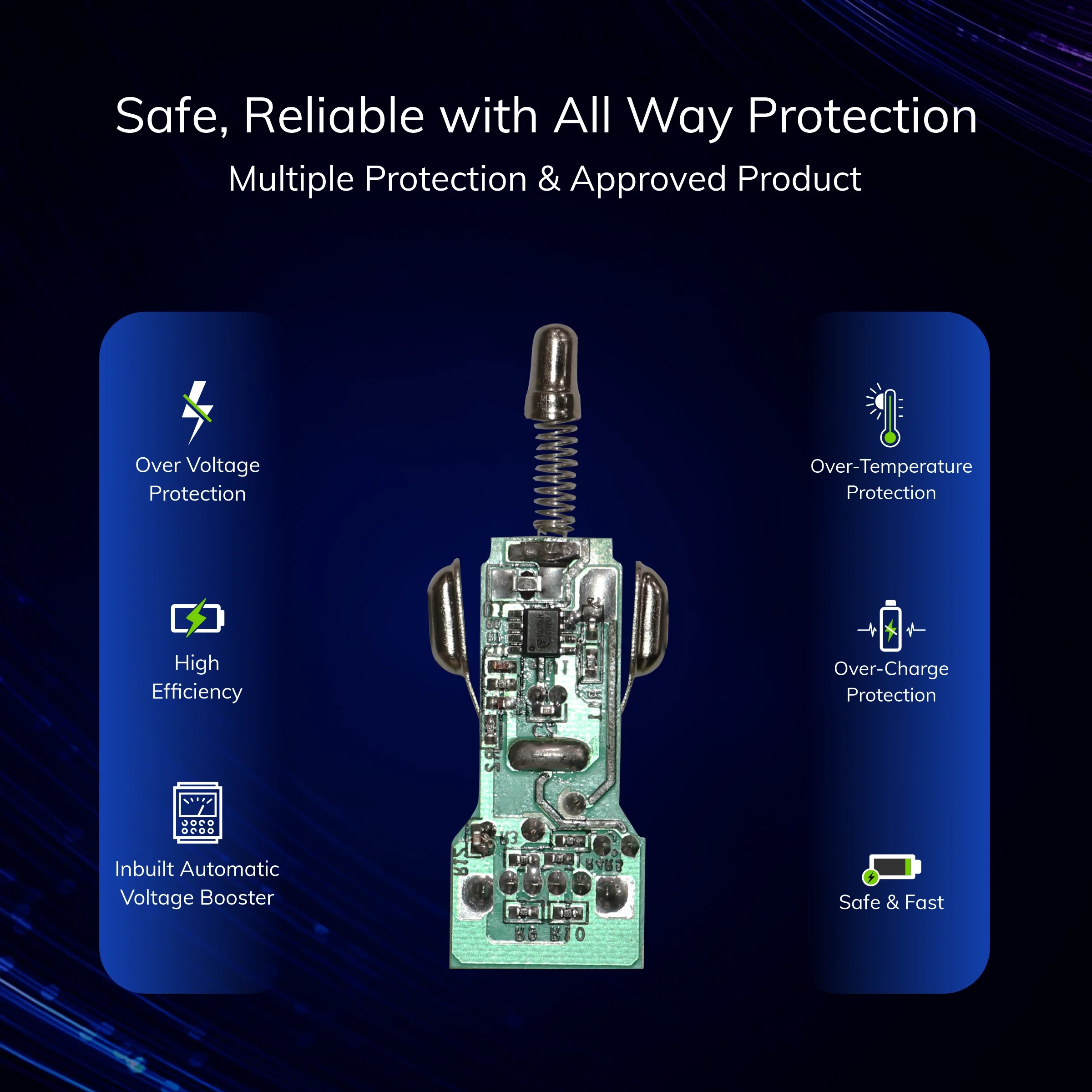 ERD CC-103 USB-A Car Mobile Charger With 2 IN 1 Cable (Micro+USB-C), 15W - Image 8
