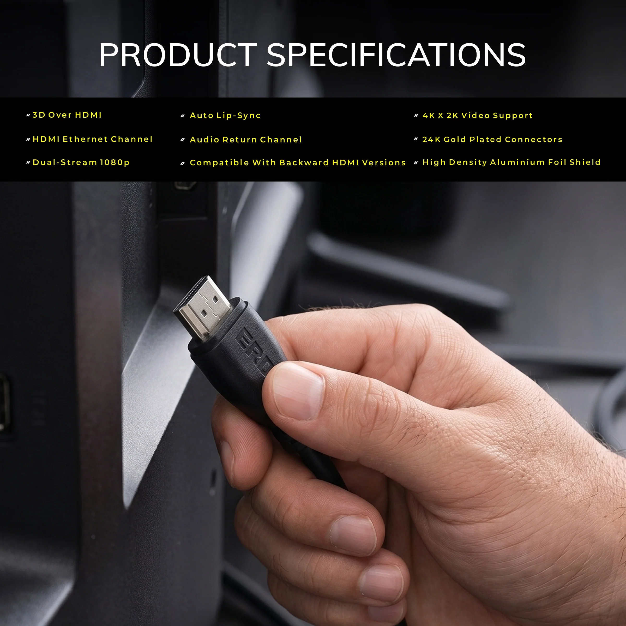 ERD HDMI CABLE HD-101 (1MTR) - Image 7