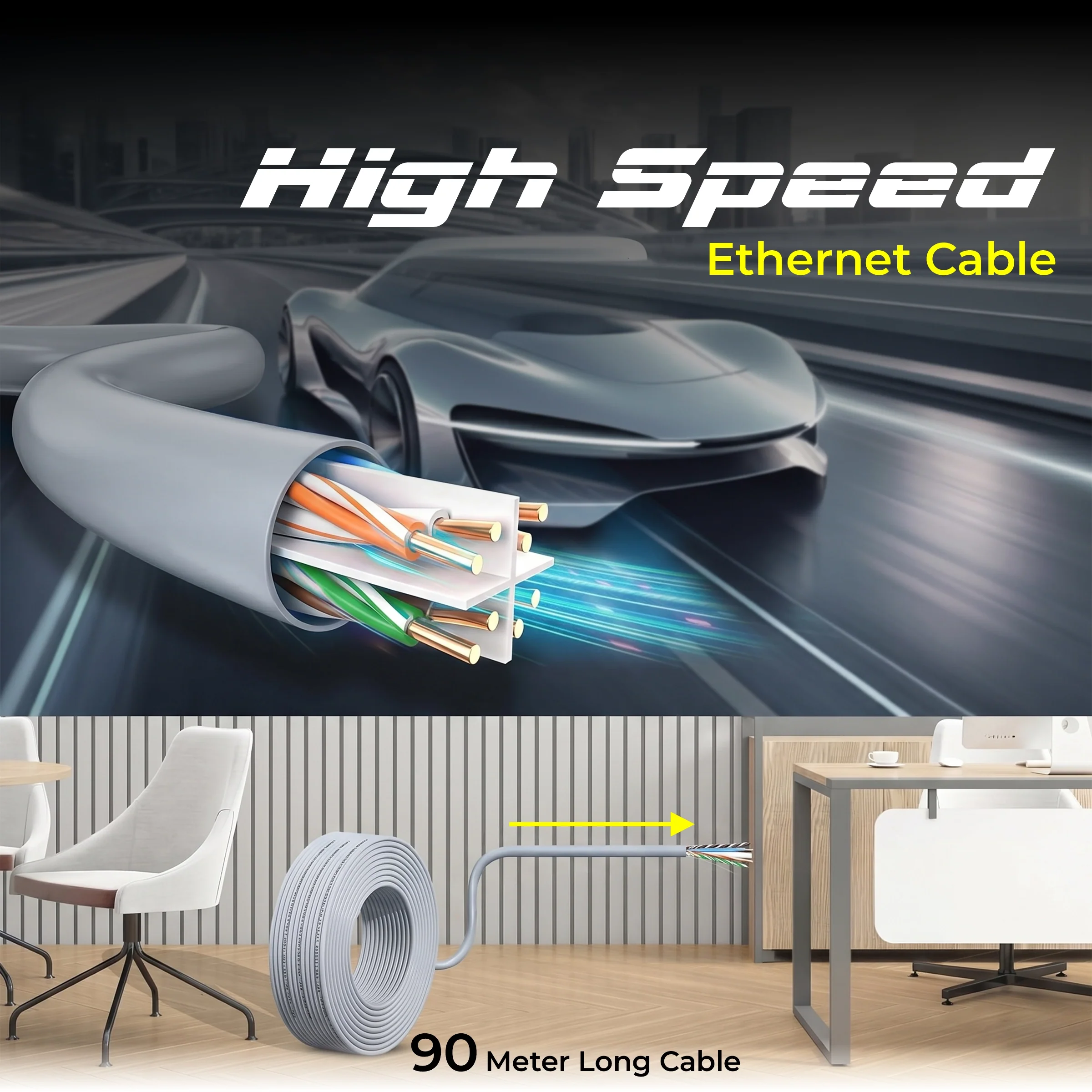ERD LAN CABLE LC-090 GREY (90 MTR.) - Image 5