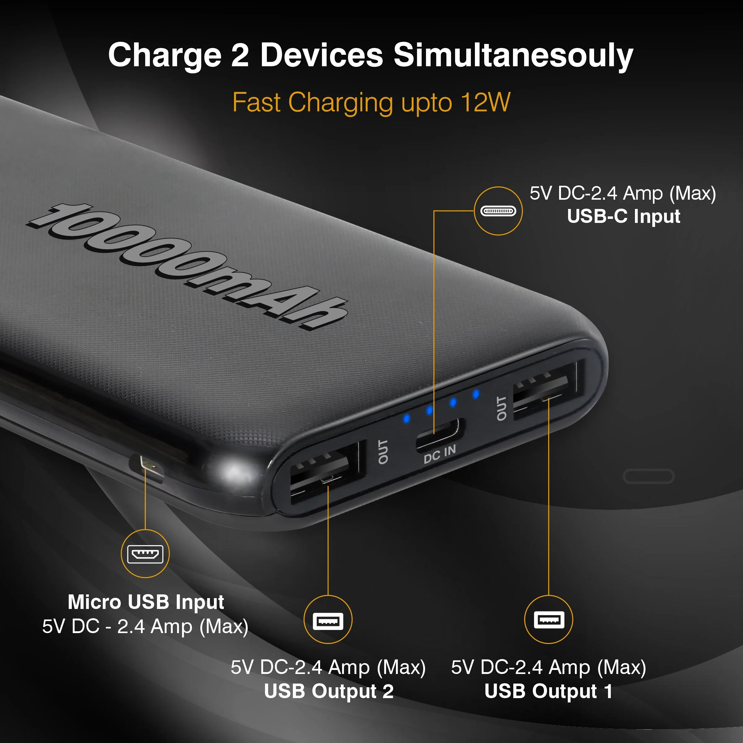 ERD PB-10KE Power Bank 10000 mAh (12W) - Image 13