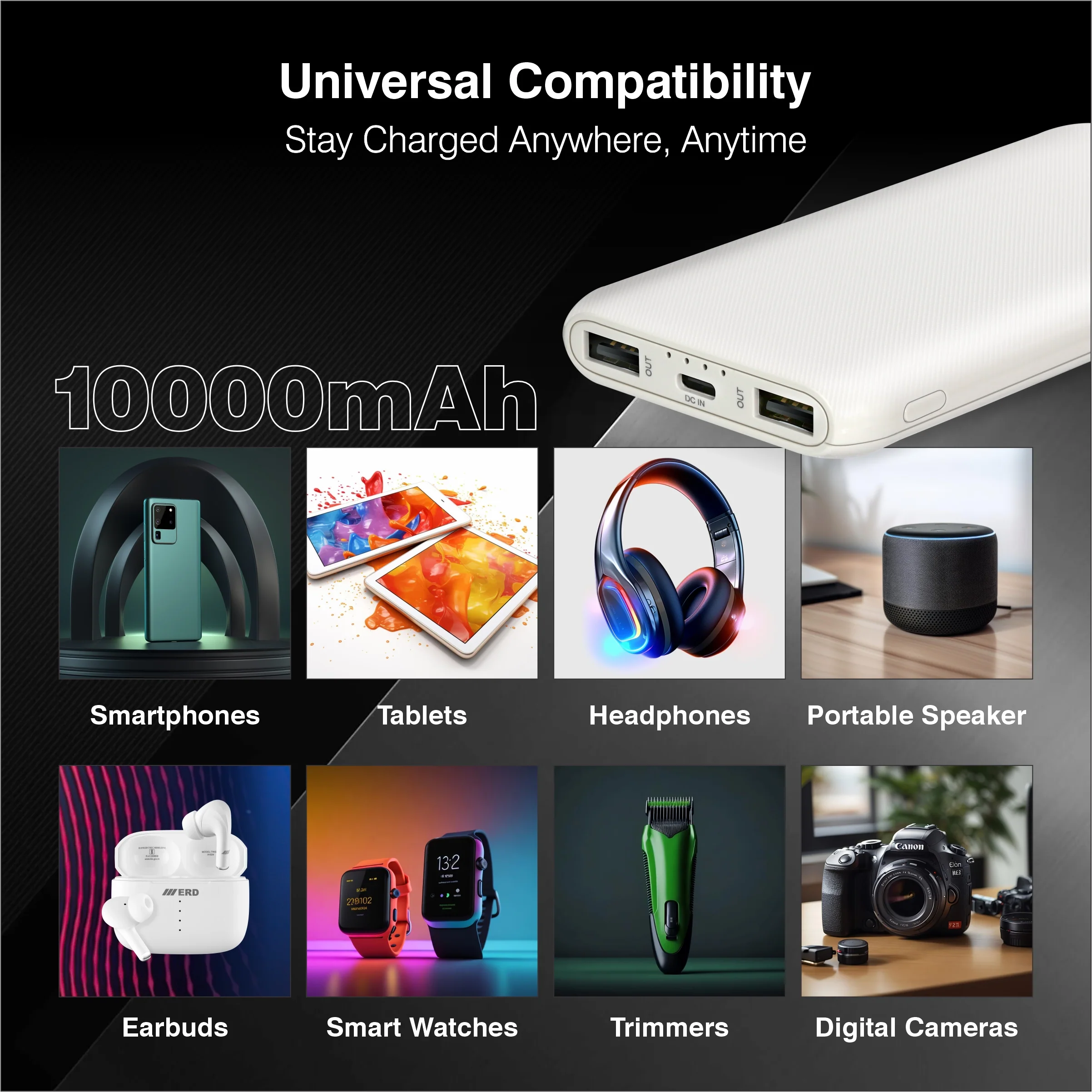 ERD PB-10KE Power Bank 10000 mAh (12W) - Image 4