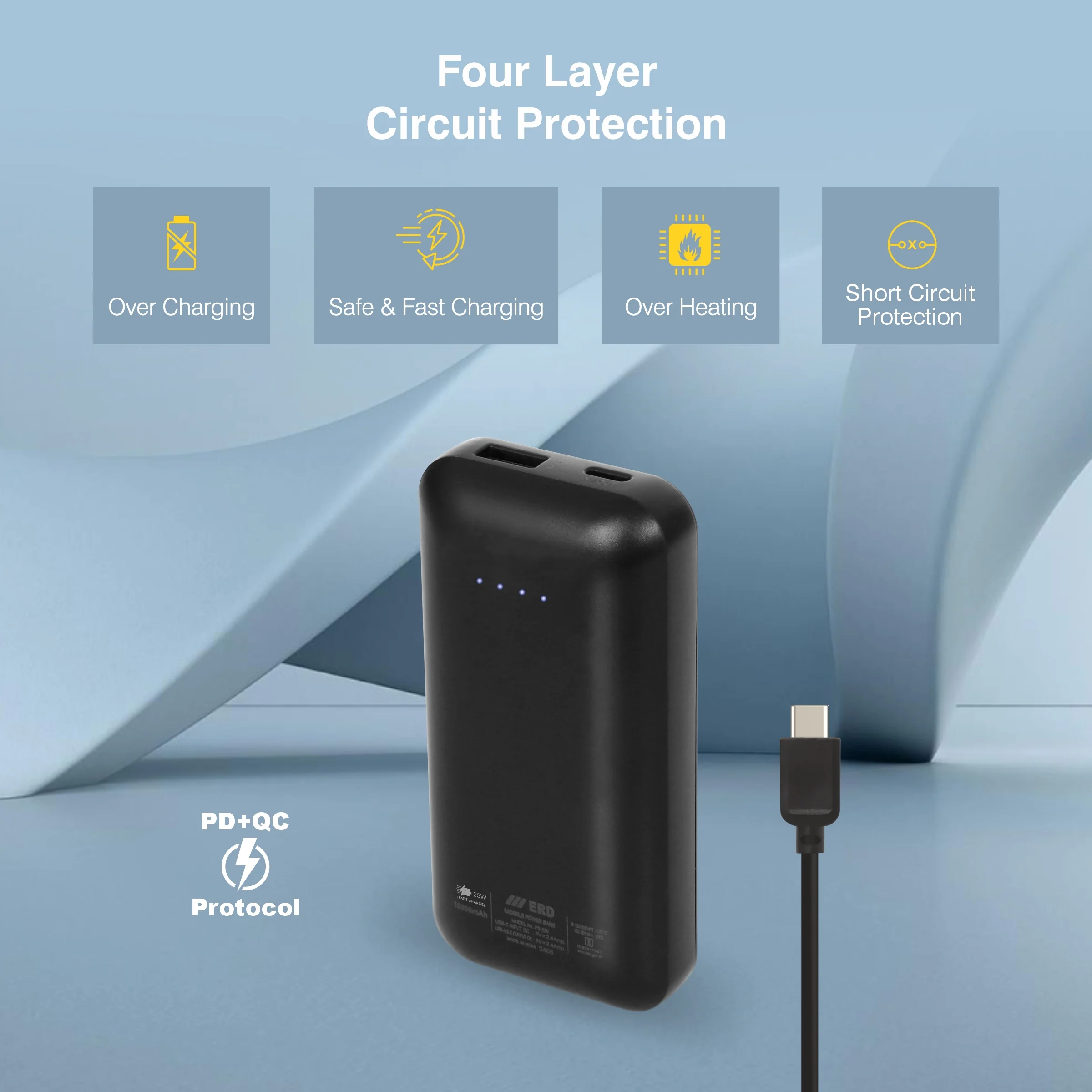 ERD PB-120 Power Bank 10000 mAh (25W) - Image 6