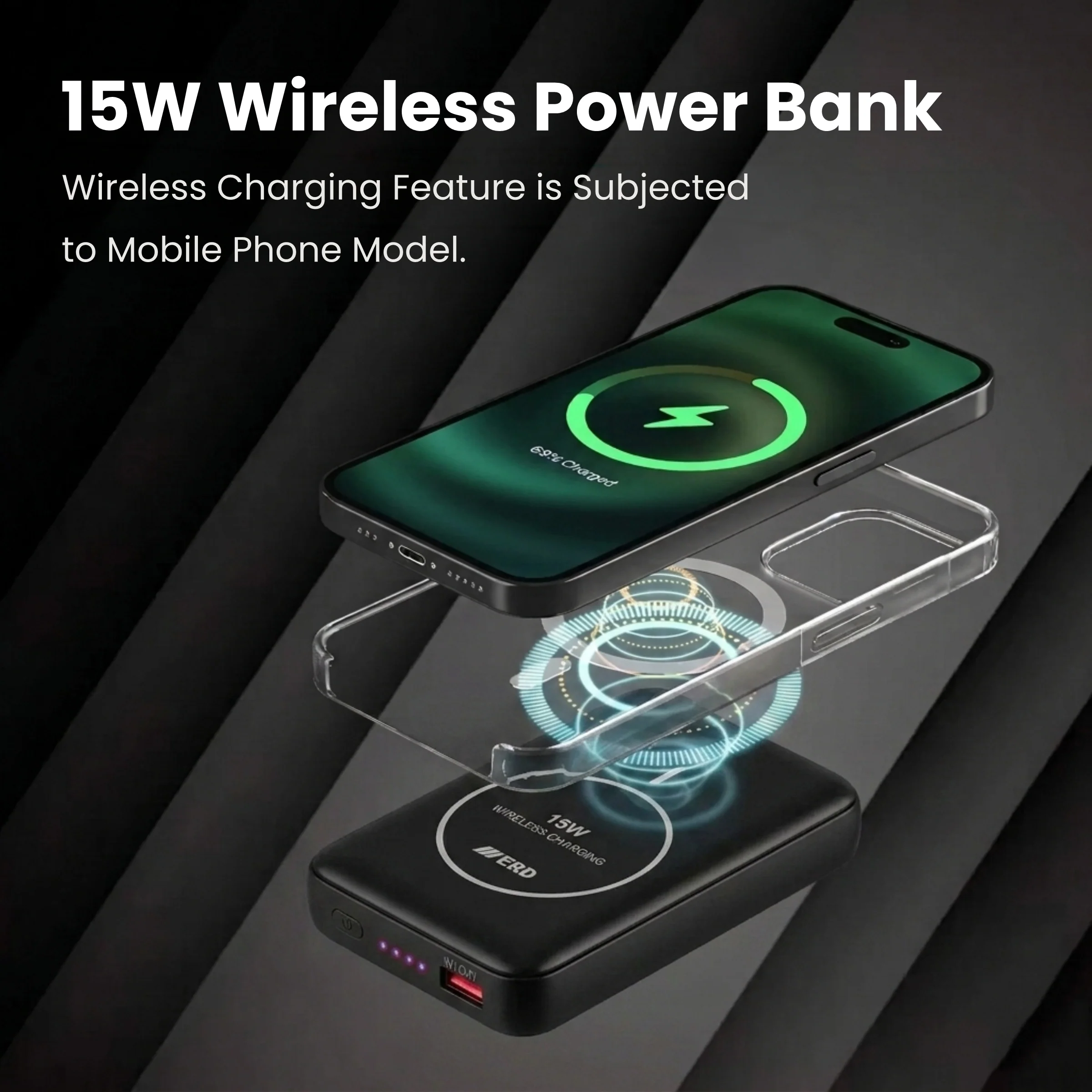 ERD PB-180 Power Bank 10000 mAh (25W) with 15W Wireless Charging - Image 12