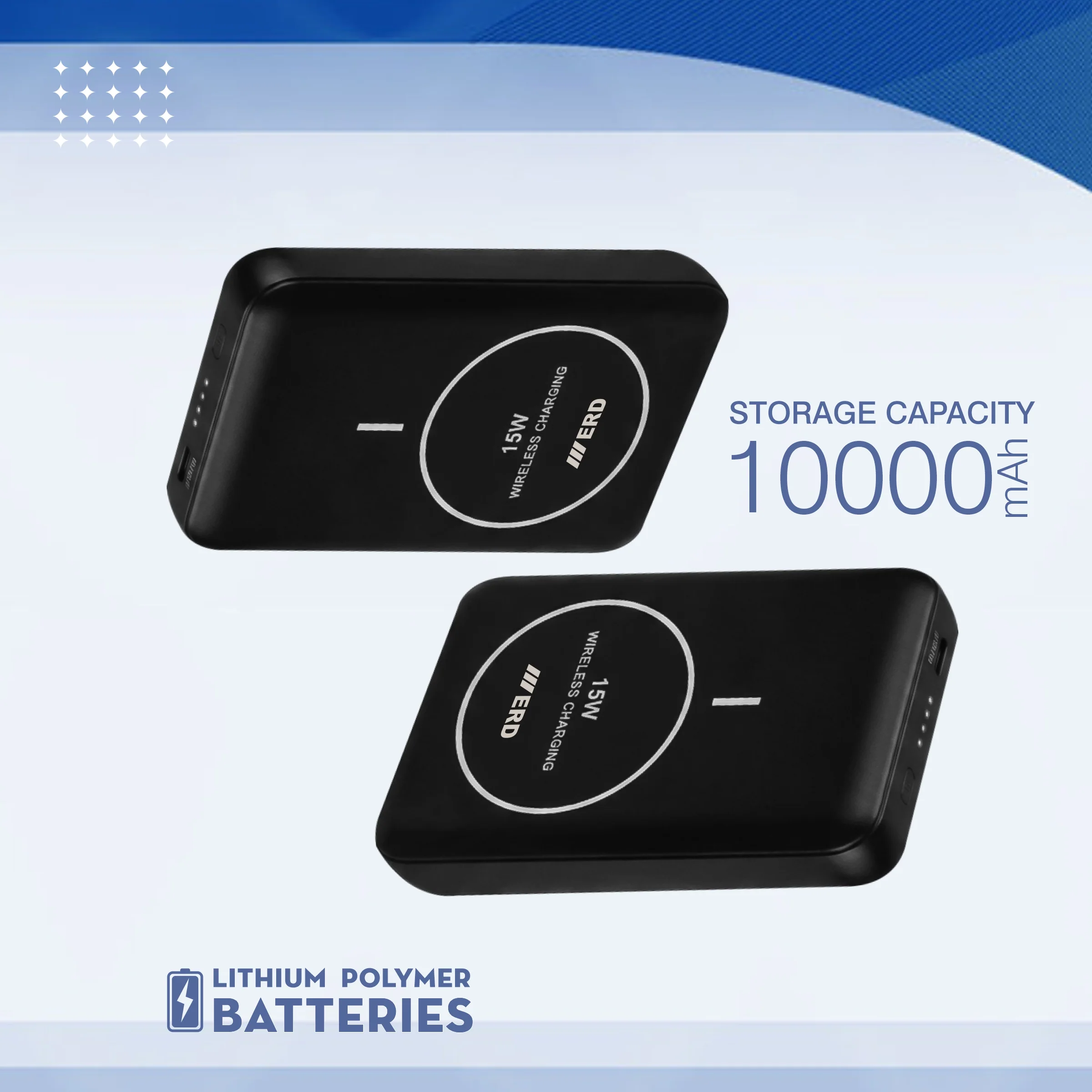 ERD PB-180 Power Bank 10000 mAh (25W) with 15W Wireless Charging - Image 15