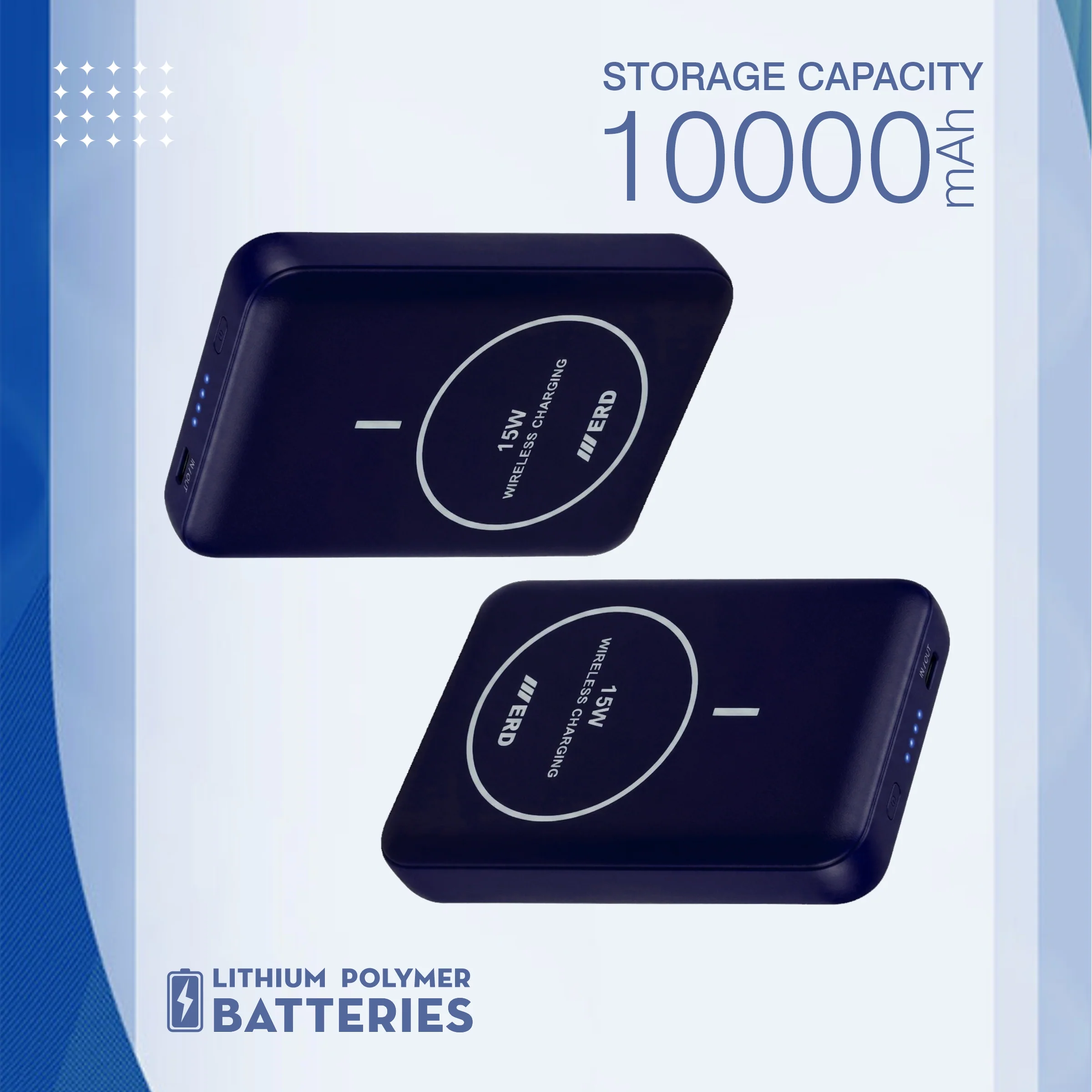 ERD PB-180 Power Bank 10000 mAh (25W) with 15W Wireless Charging - Image 24