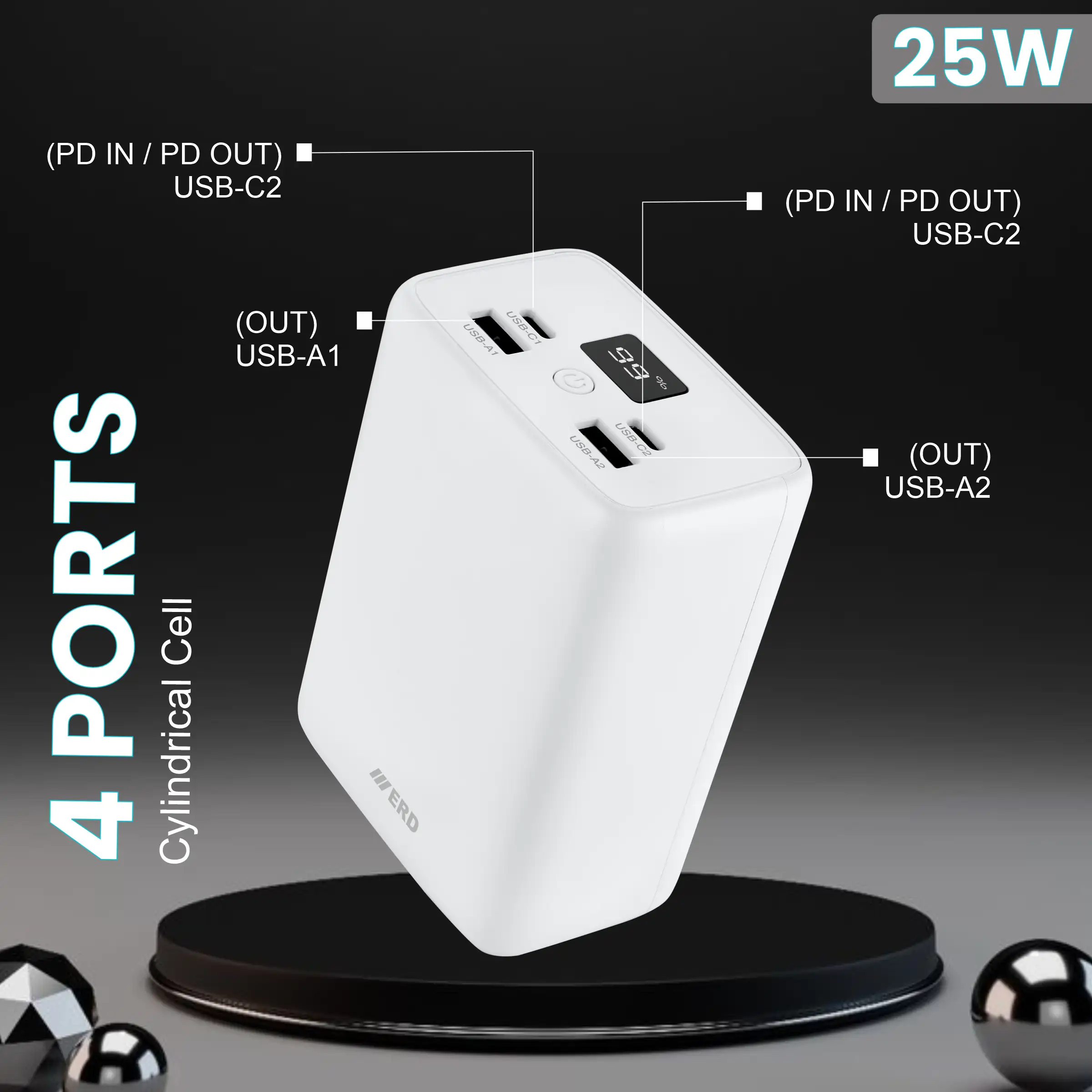 ERD PB-191 Power Bank 30000 mAh (25W) - Image 5