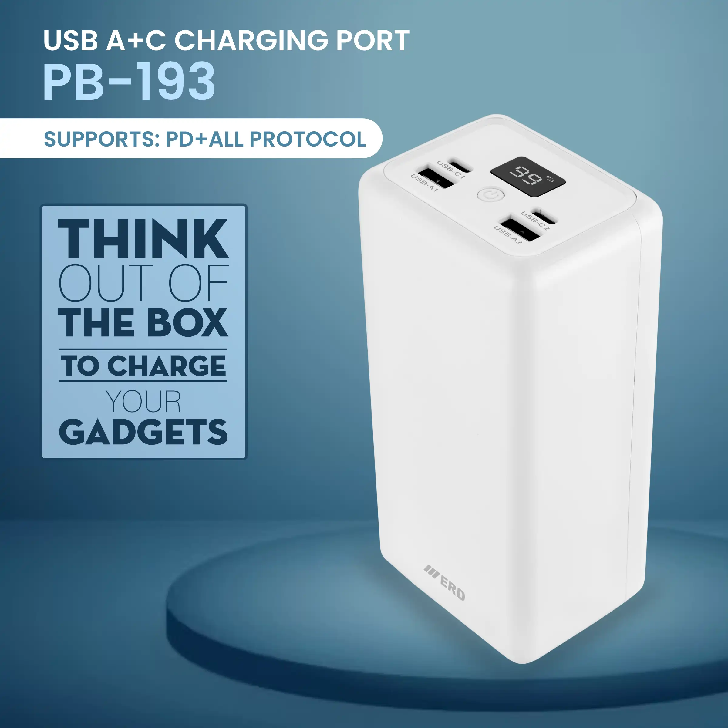ERD PB-193 Power Bank 40000 mAh (25W) - Image 3