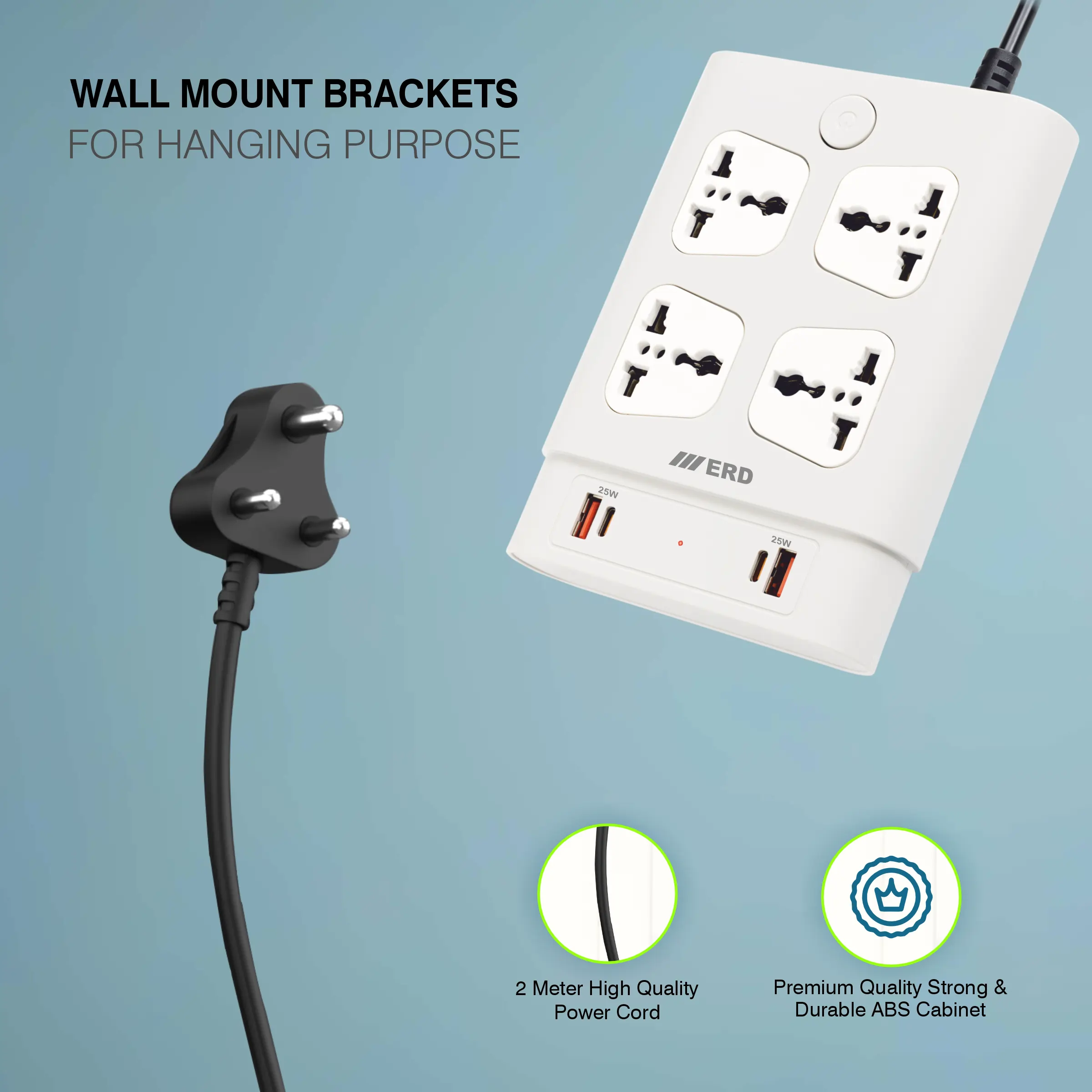 ERD EB-44 USB Charger (25W+25W) + Extension Board - Image 5