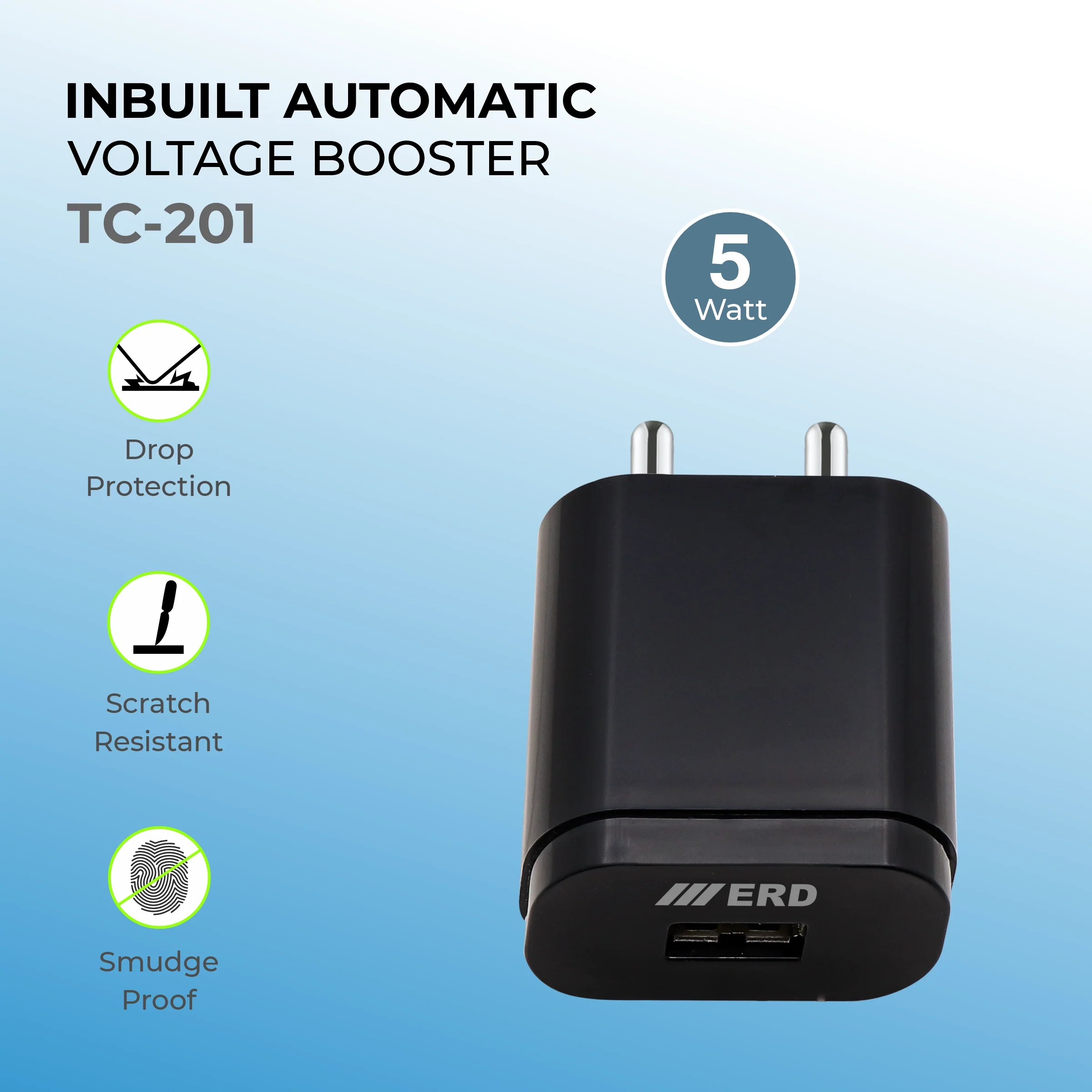 ERD TC-201 USB-A Charger, 5W - Image 11