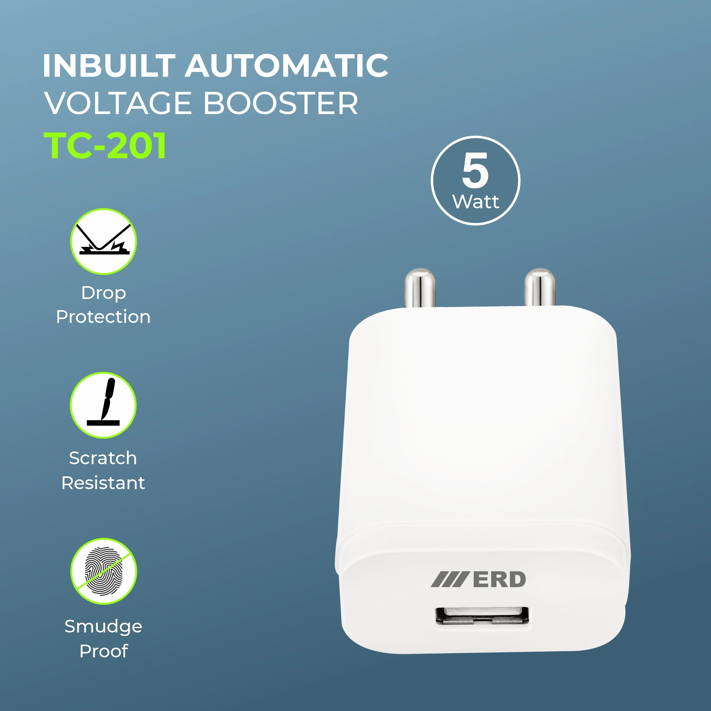 ERD TC-201 USB-A Charger, 5W - Image 3