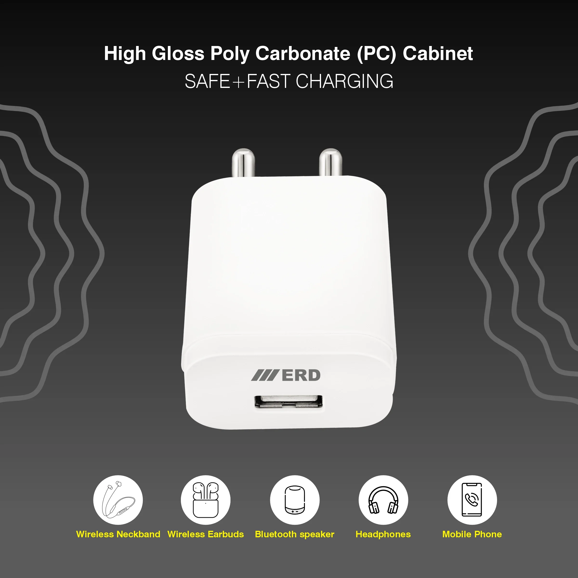 ERD TC-203 USB-A Charger With USB-C Data Cable, 12W - Image 7