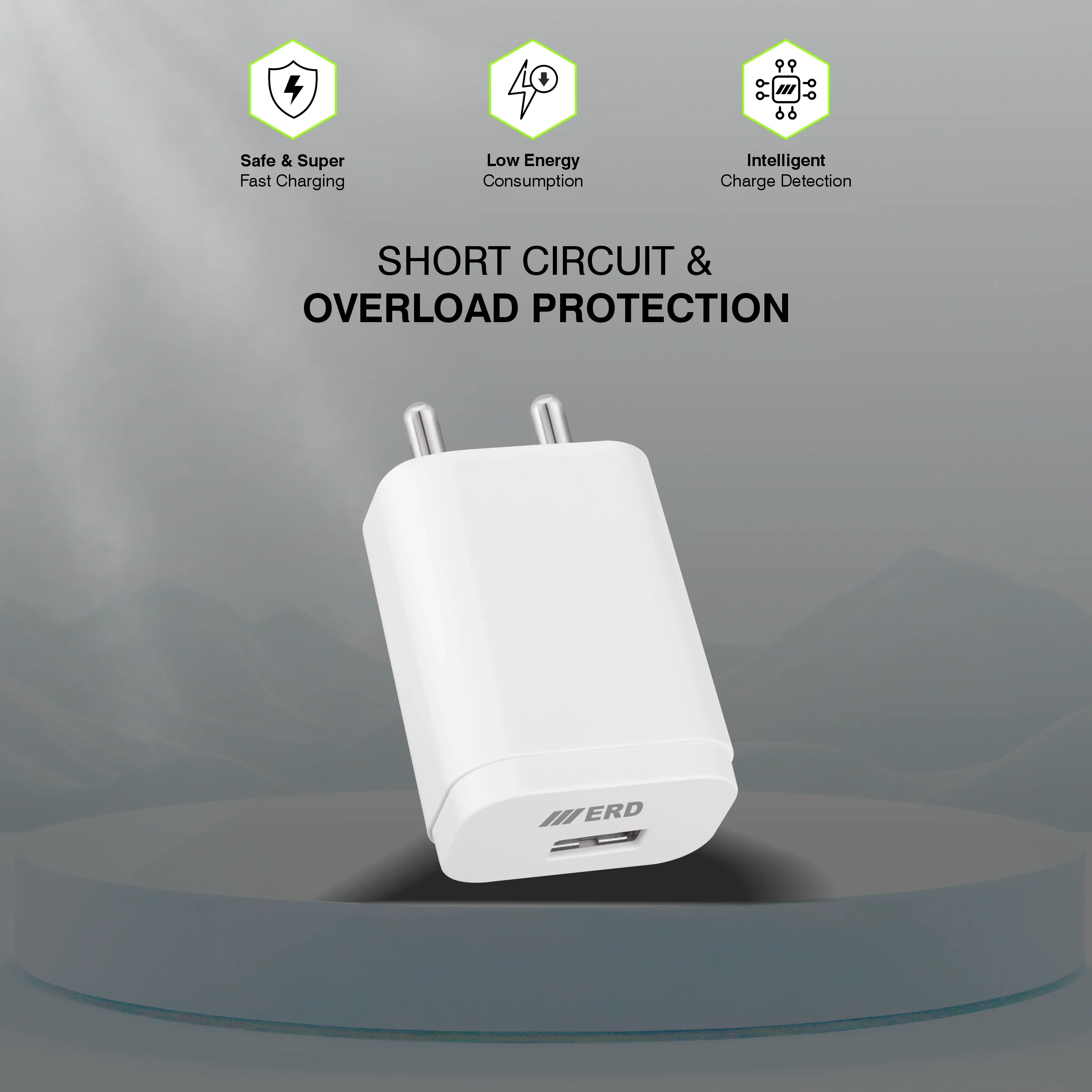ERD TC-221 USB-A QC Charger With Micro Data Cable, 20W - Image 6