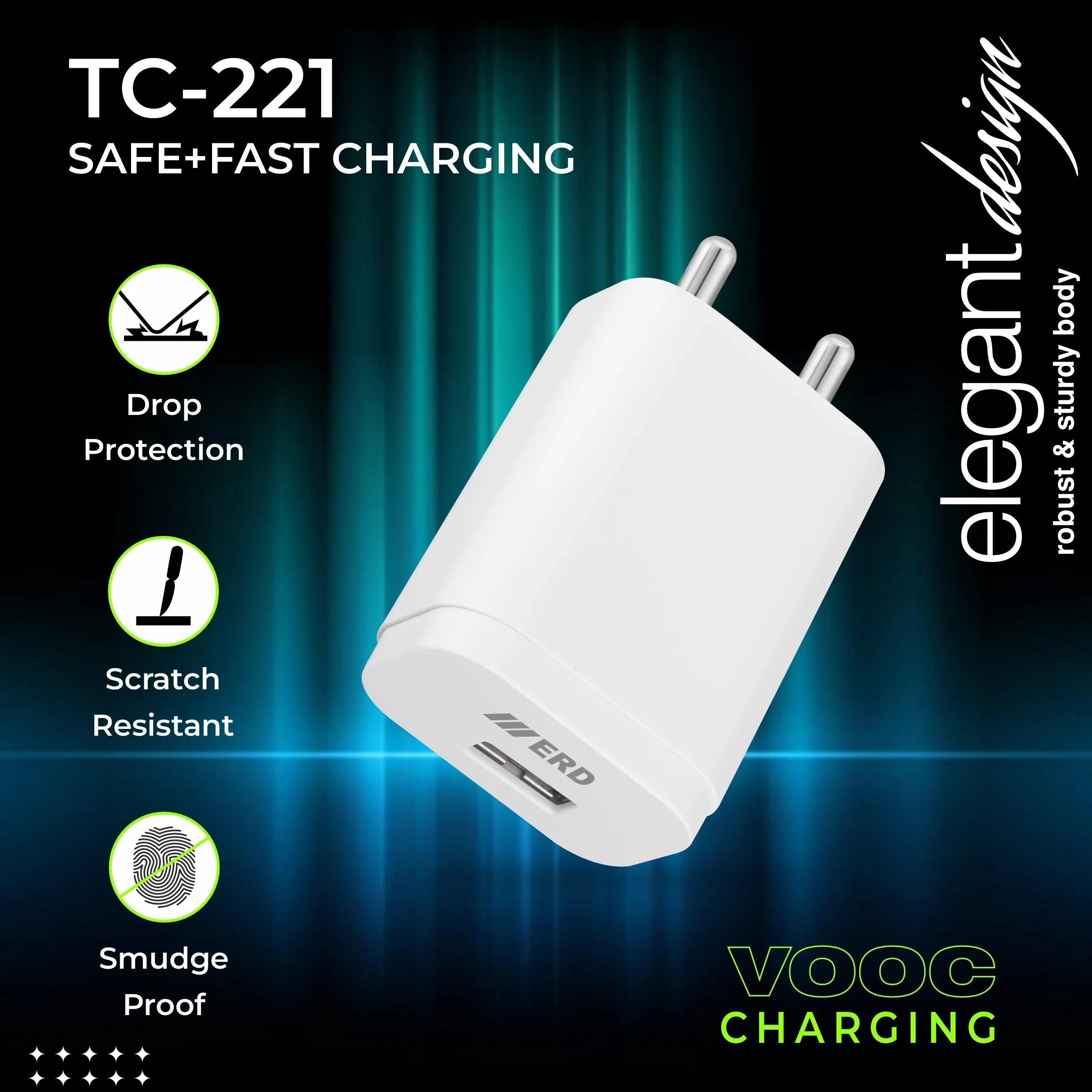 ERD TC-221 USB-A QC Charger, 20W - Image 4