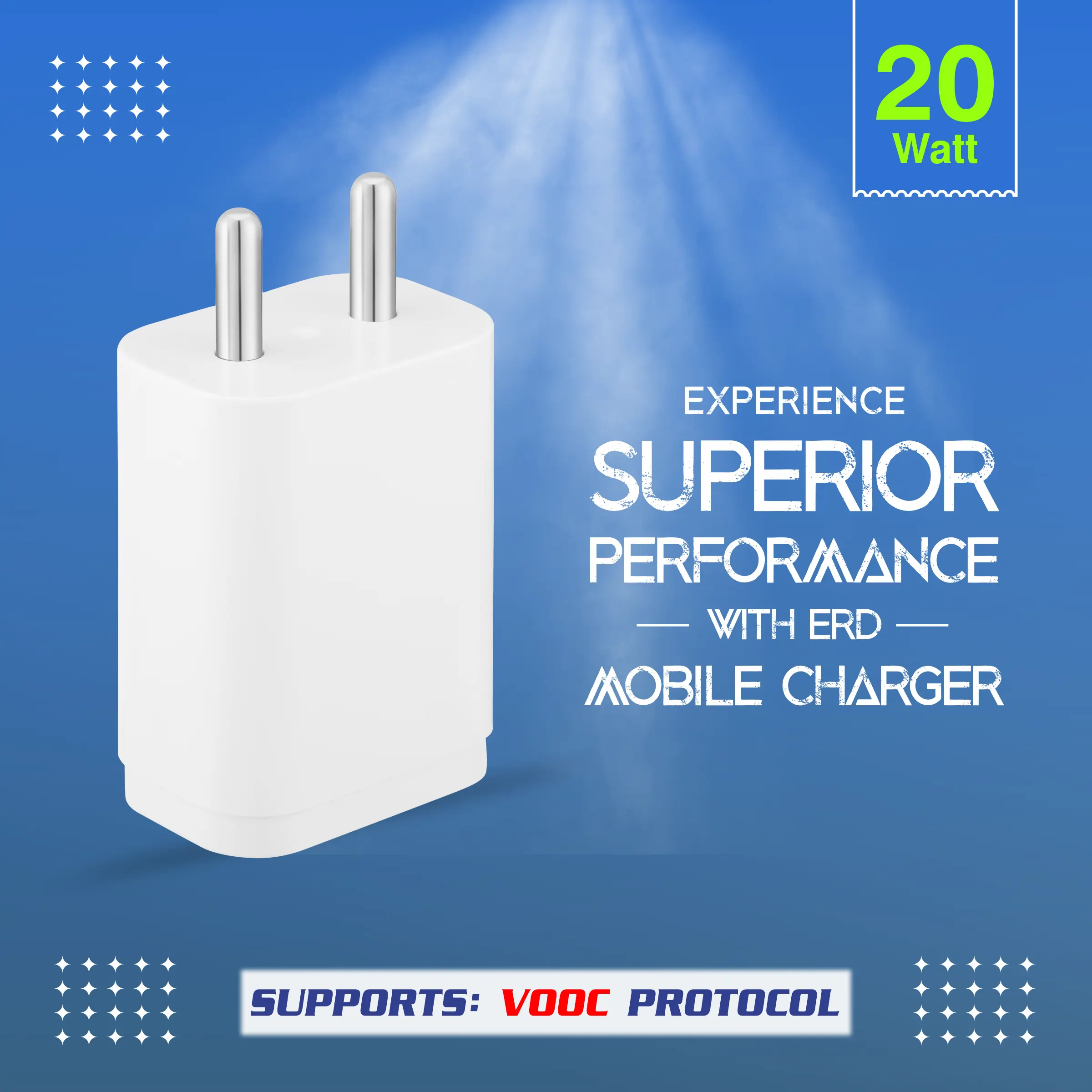 ERD TC-222 USB-A VOOC Charger, 20W - Image 5