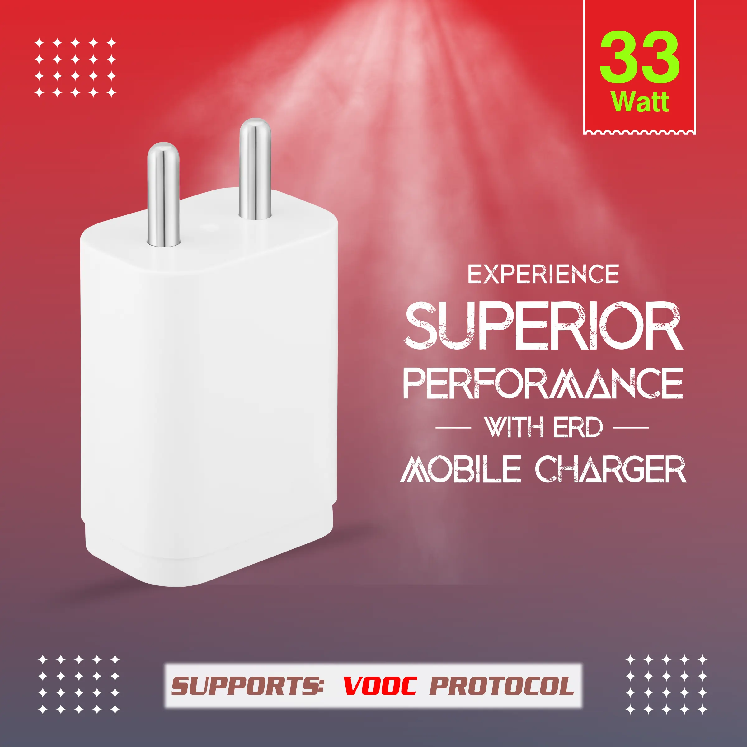 ERD TC-223 USB-A VOOC Charger, 33W - Image 5