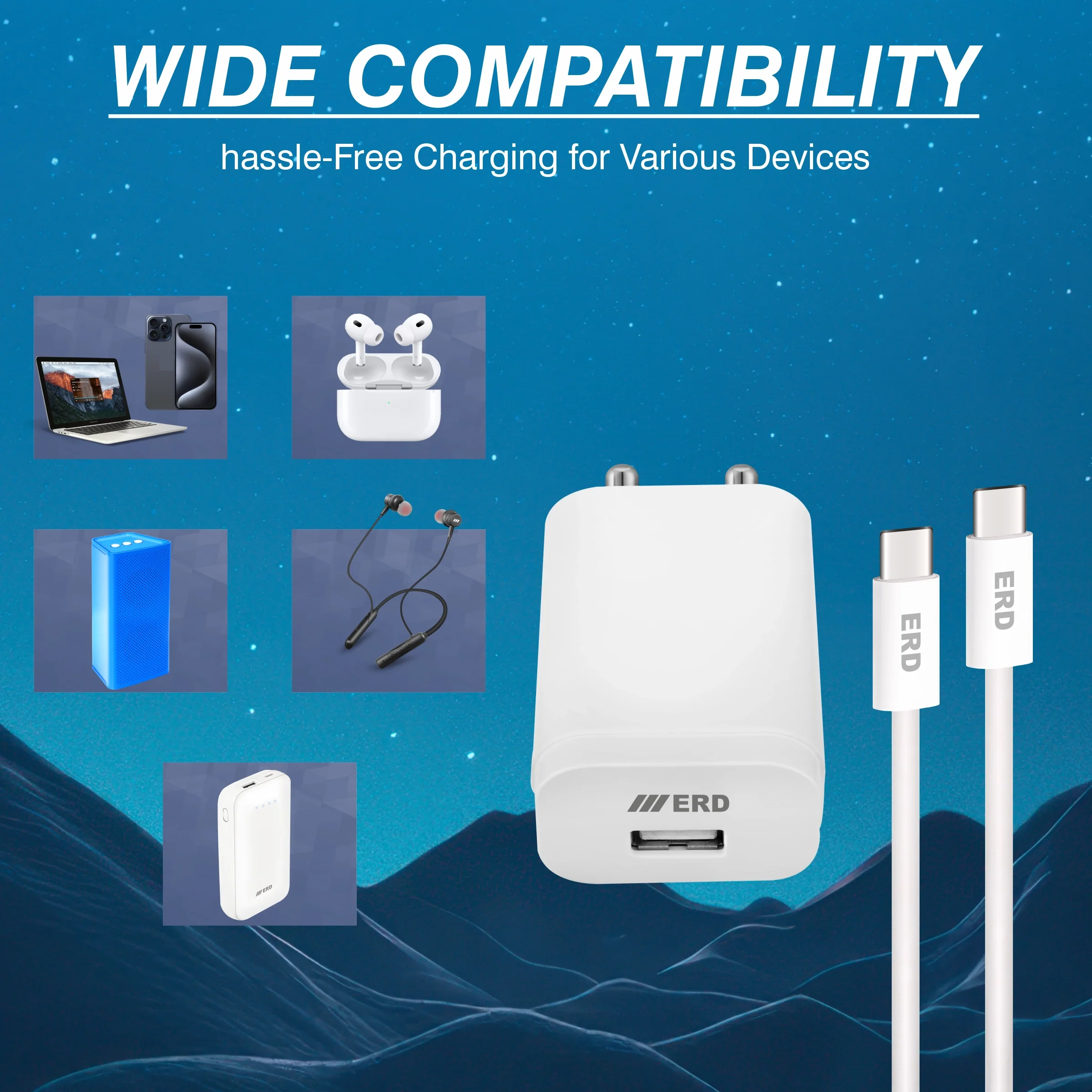 ERD TC-231 USB-C Charger With USB-C to C IP15 Data Cable, 20W - Image 8
