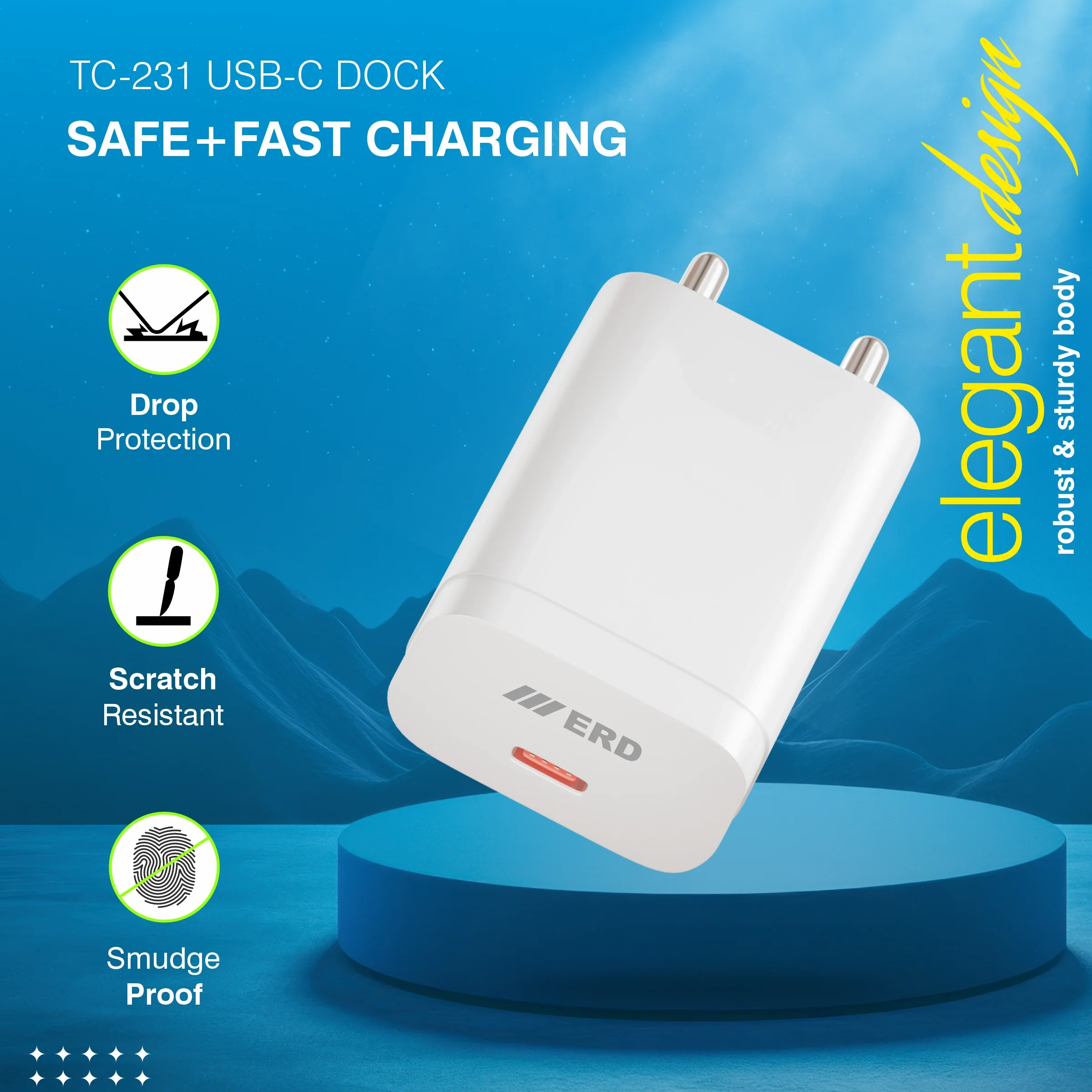 ERD TC-231 USB-C Charger, 20W - Image 4