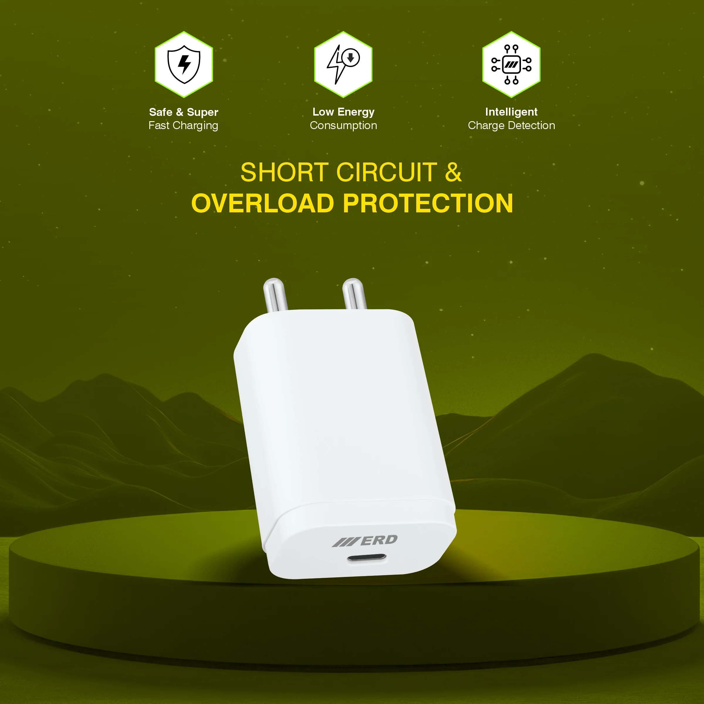 ERD TC-233 USB-C Charger With USB-C TO C Data Cable, 33W - Image 6