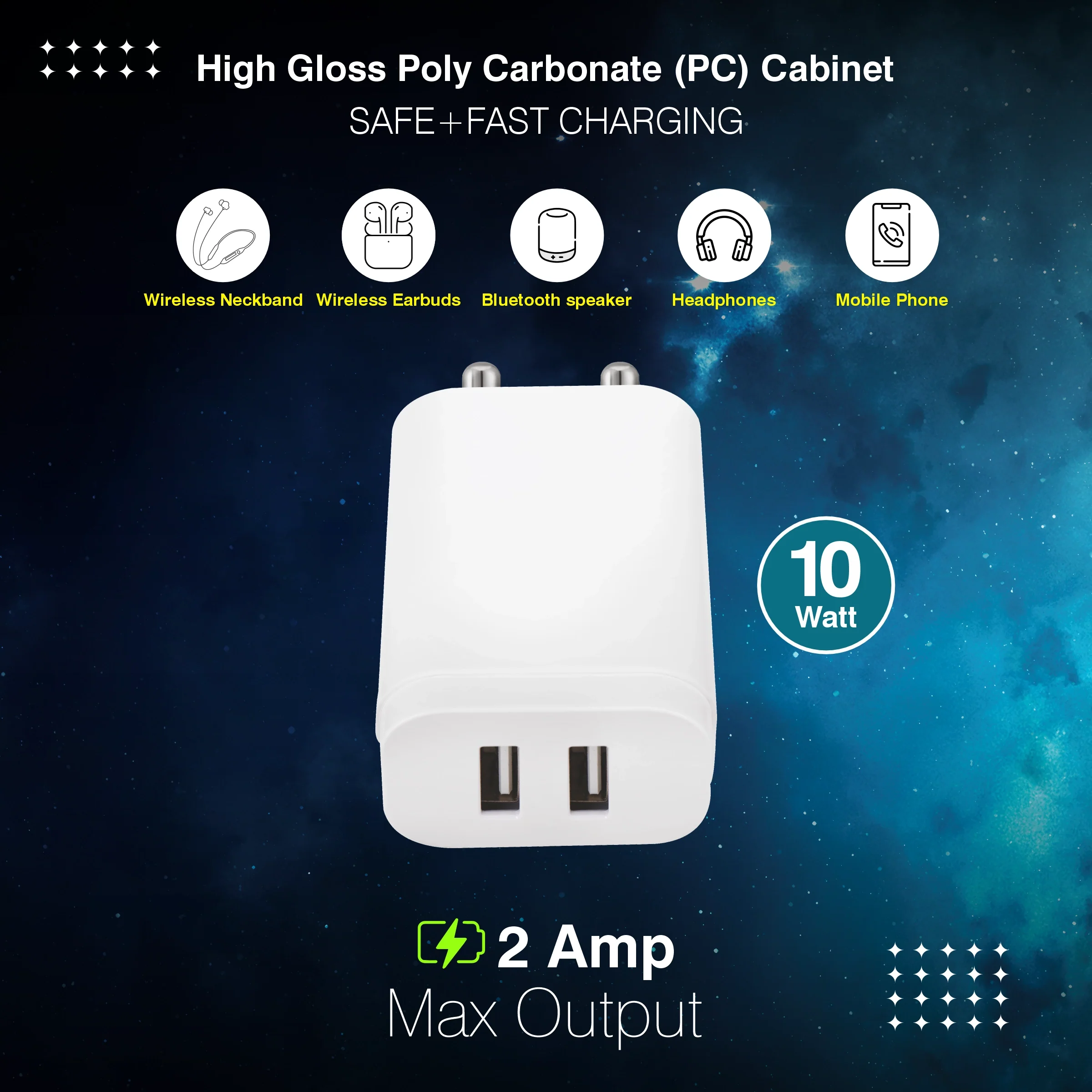 ERD TC-271 Dual USB-A Charger, 10W - Image 4