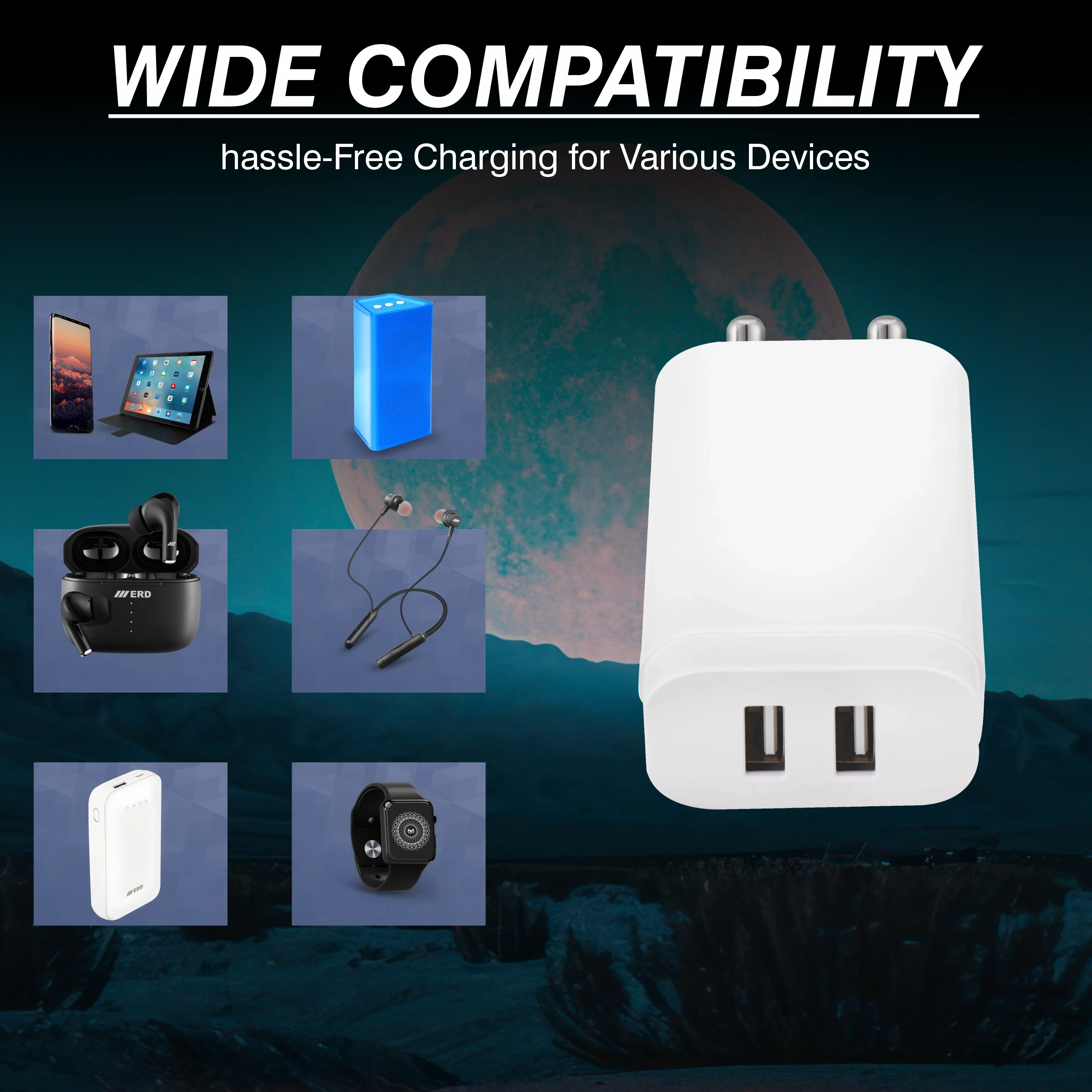ERD TC-271 Dual USB-A Charger, 10W - Image 6
