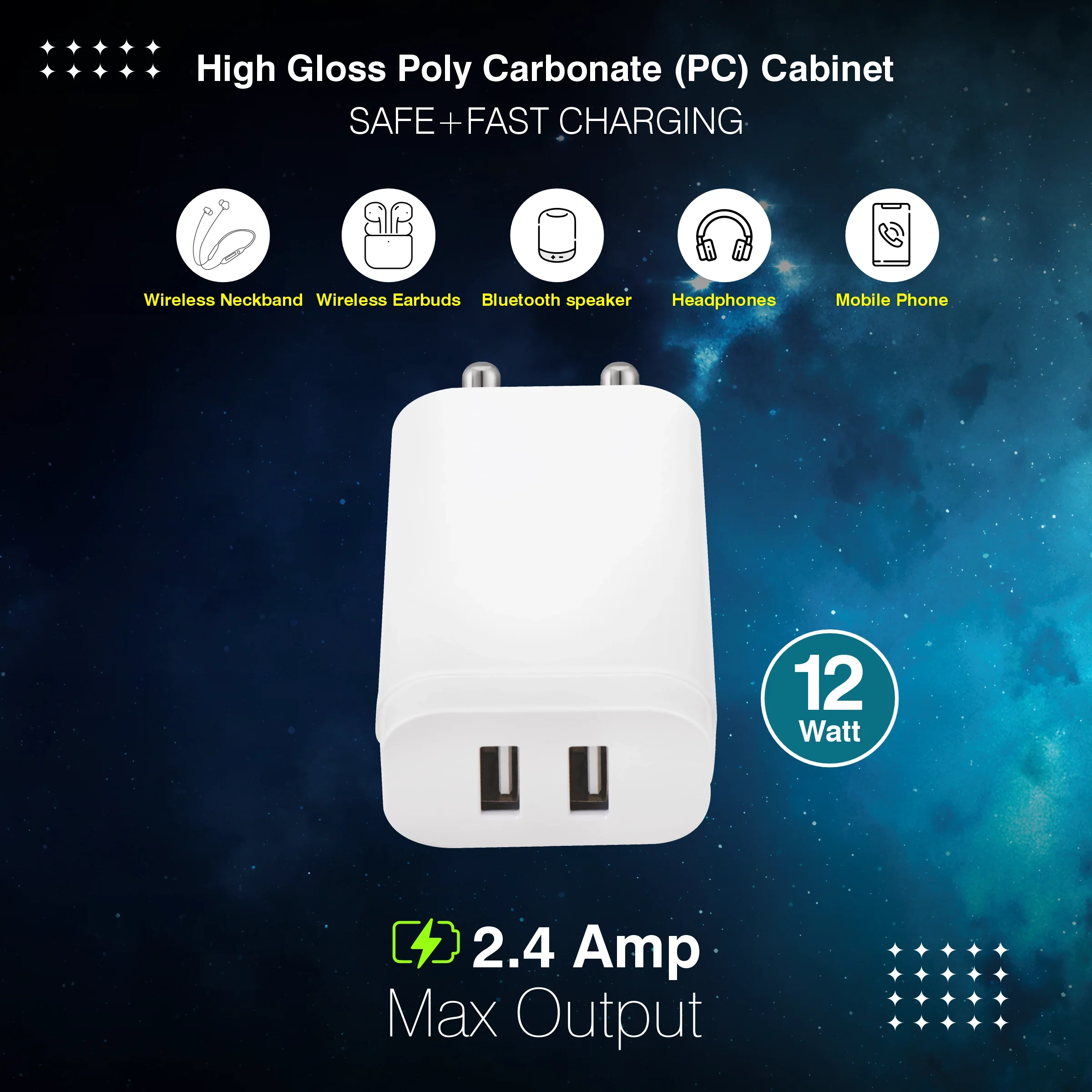 ERD TC-272 Dual USB-A Charger, 12W - Image 4