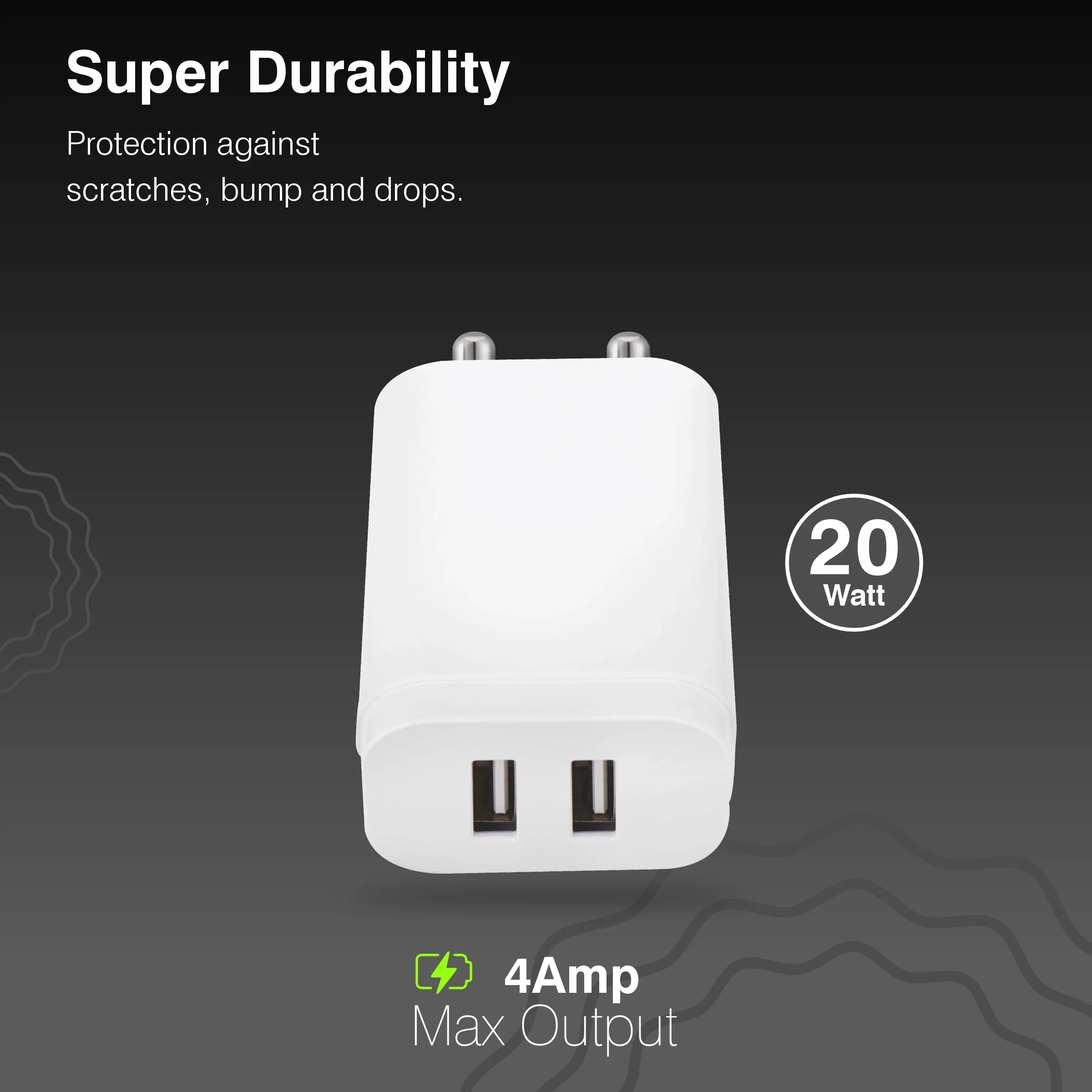 ERD TC-274 Dual USB-A Charger, 20W - Image 5
