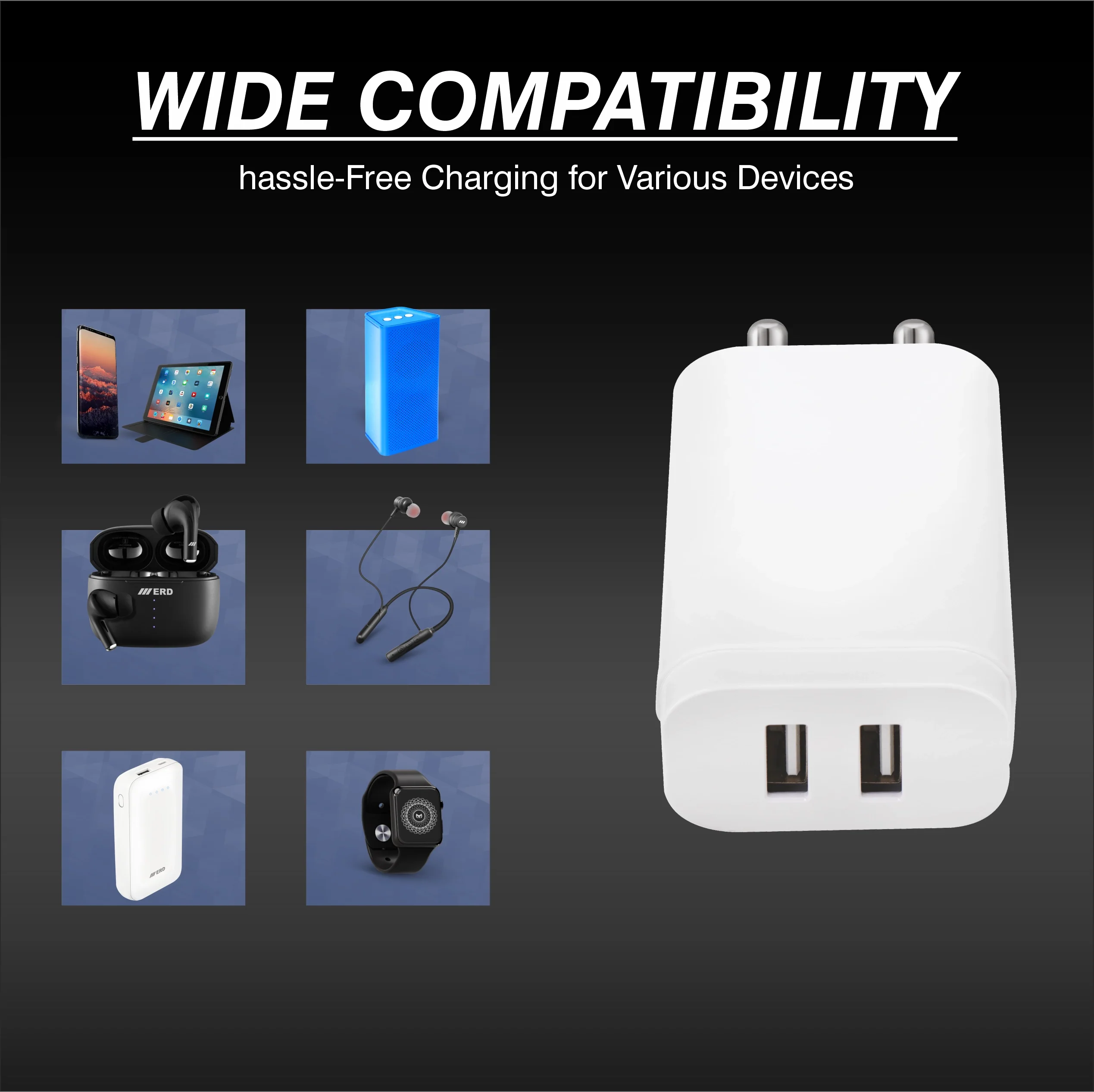 ERD TC-274 Dual USB-A Charger, 20W - Image 6