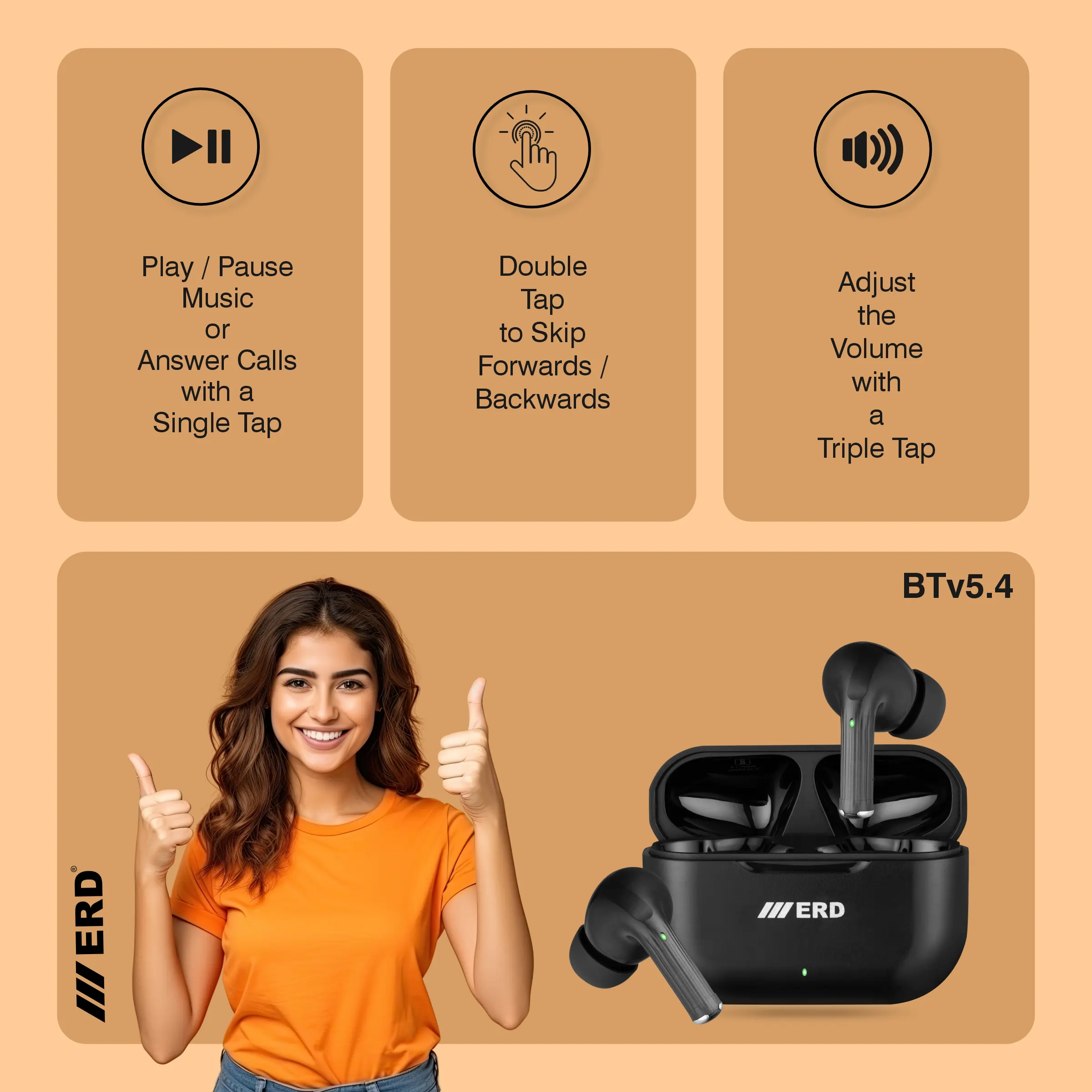 ERD TWS-110 Wireless Earbuds - Image 7