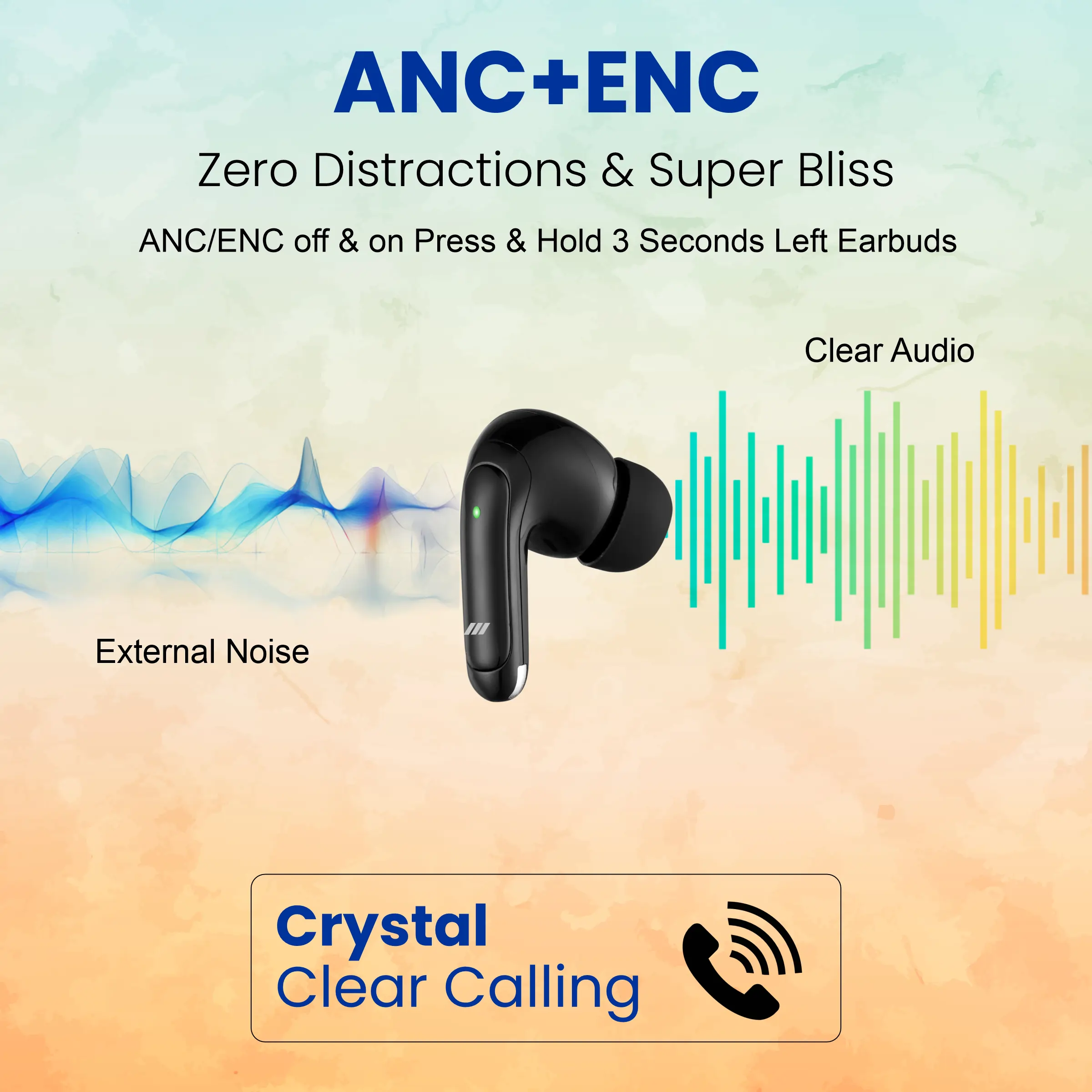 ERD TWS-150 Wireless Earbuds With ANC - Image 5