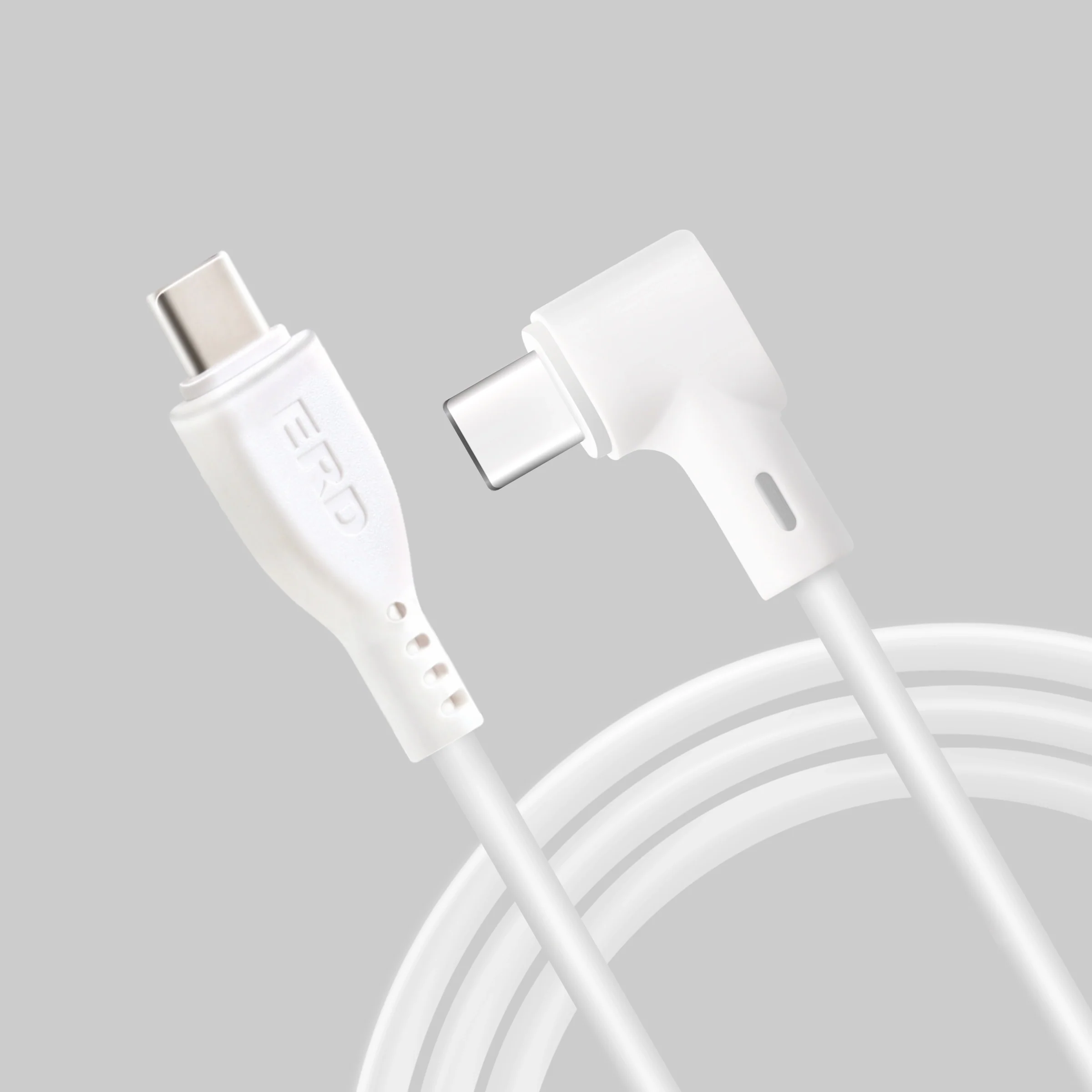 ERD UC-122 USB-C To C L-Shape Data Cable, 65W