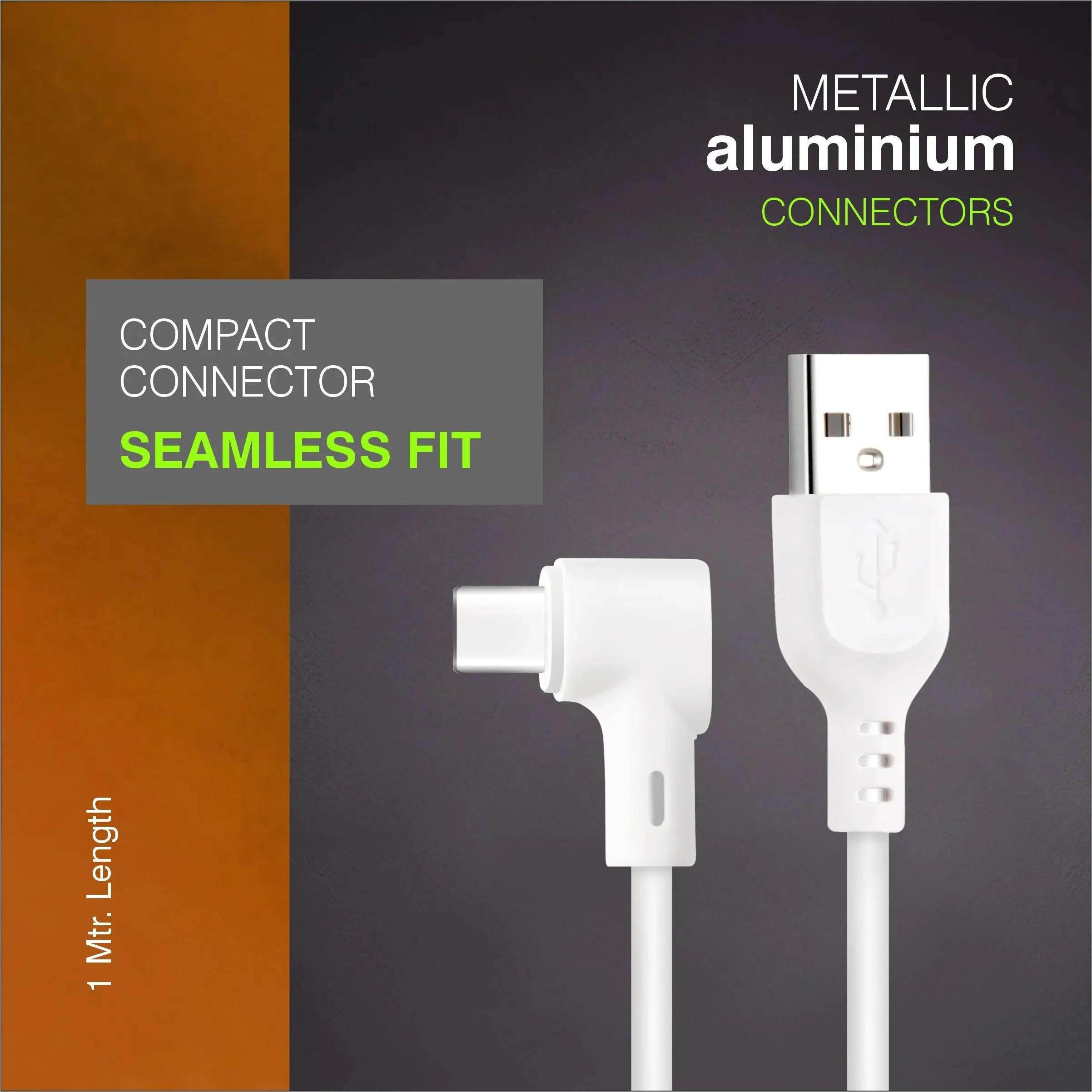 ERD UC-132 USB-A to C, L Shape Data Cable, 65W - Image 5