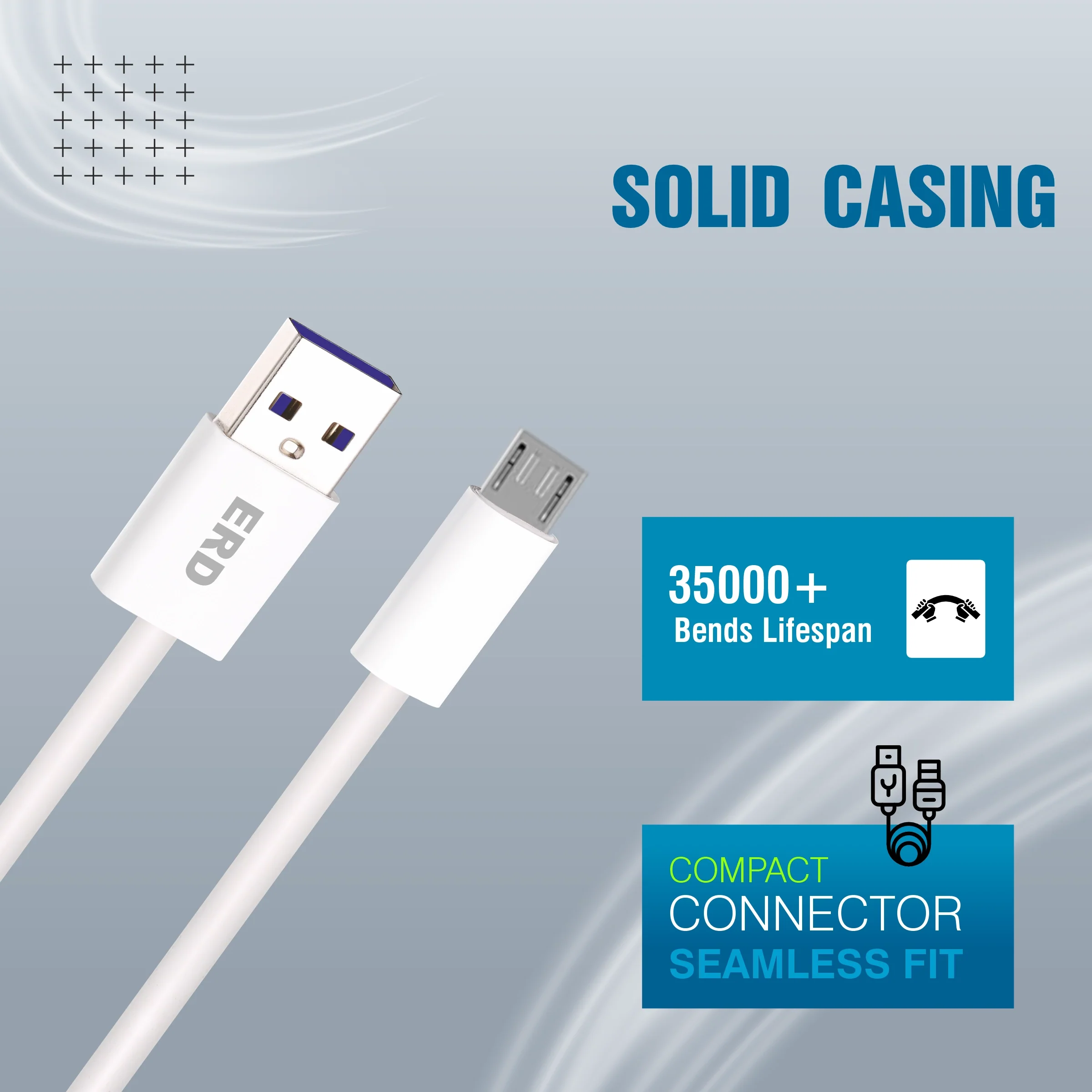 ERD UC-301 USB-A to Micro Solid Casing Data Cable, 25W - Image 4