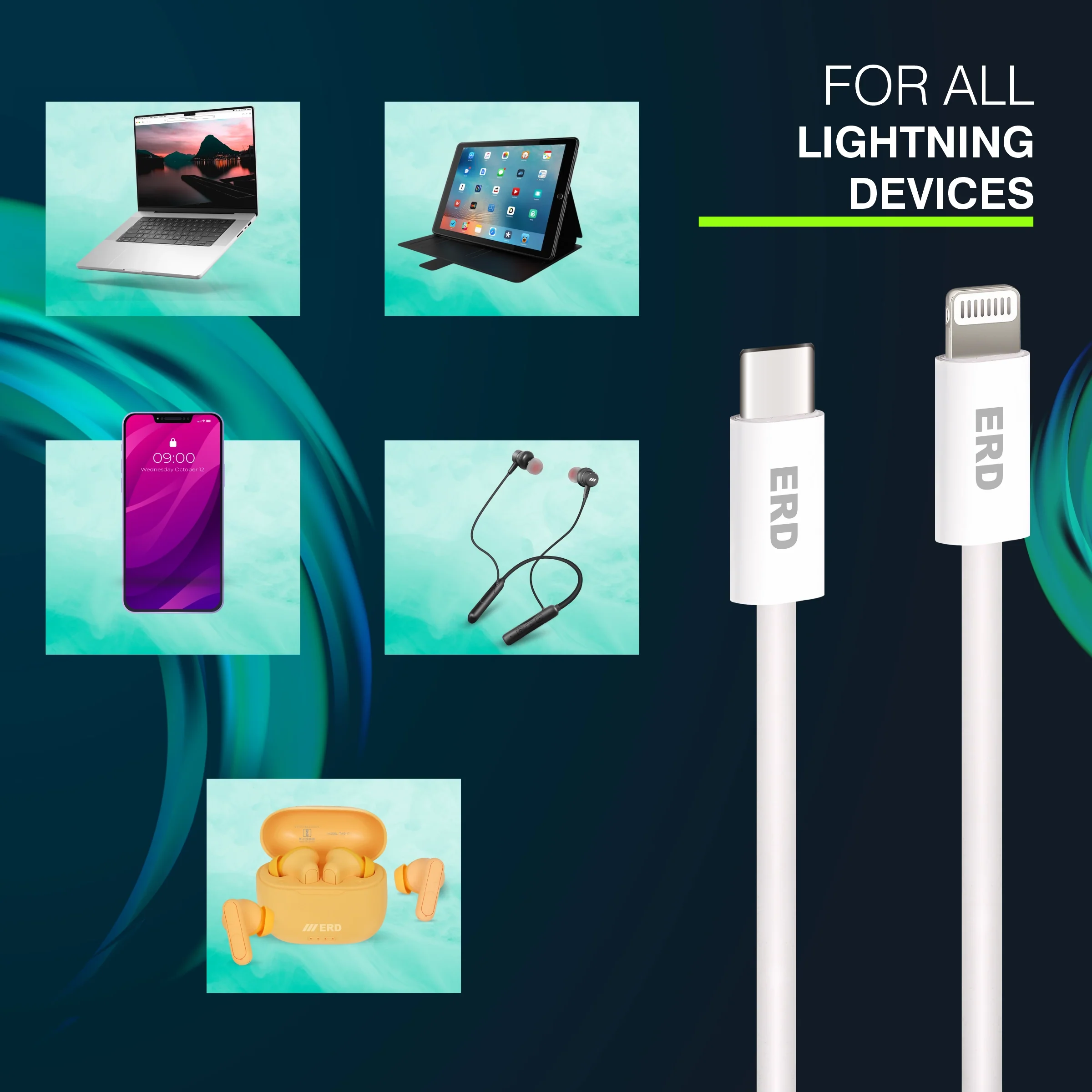 ERD UC-306 USB-C TO Lightning Solid Casing Data Cable, 25W - Image 8