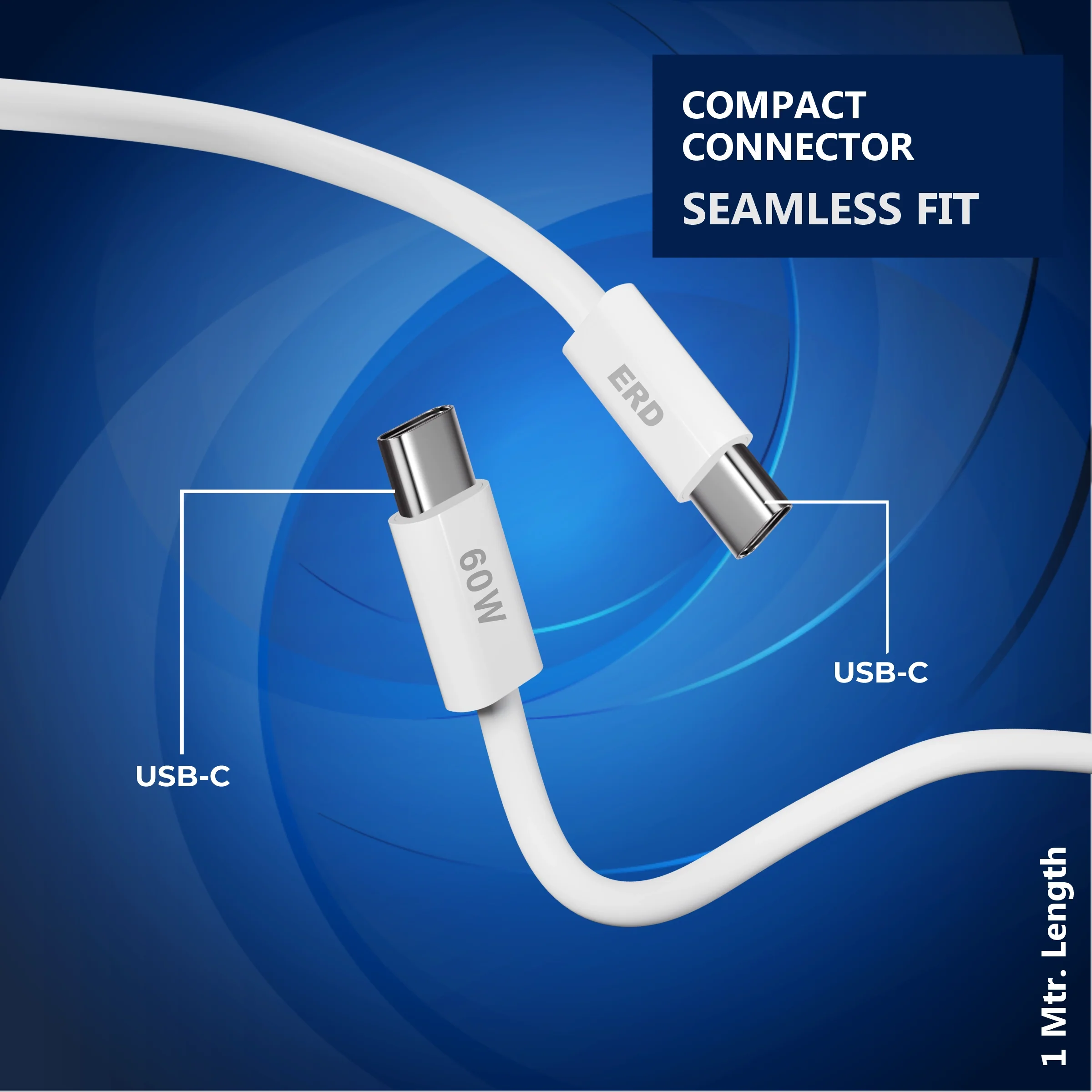 ERD UC-371 USB-C TO C (IP15) Solid Casing Data Cable, 60W - Image 3