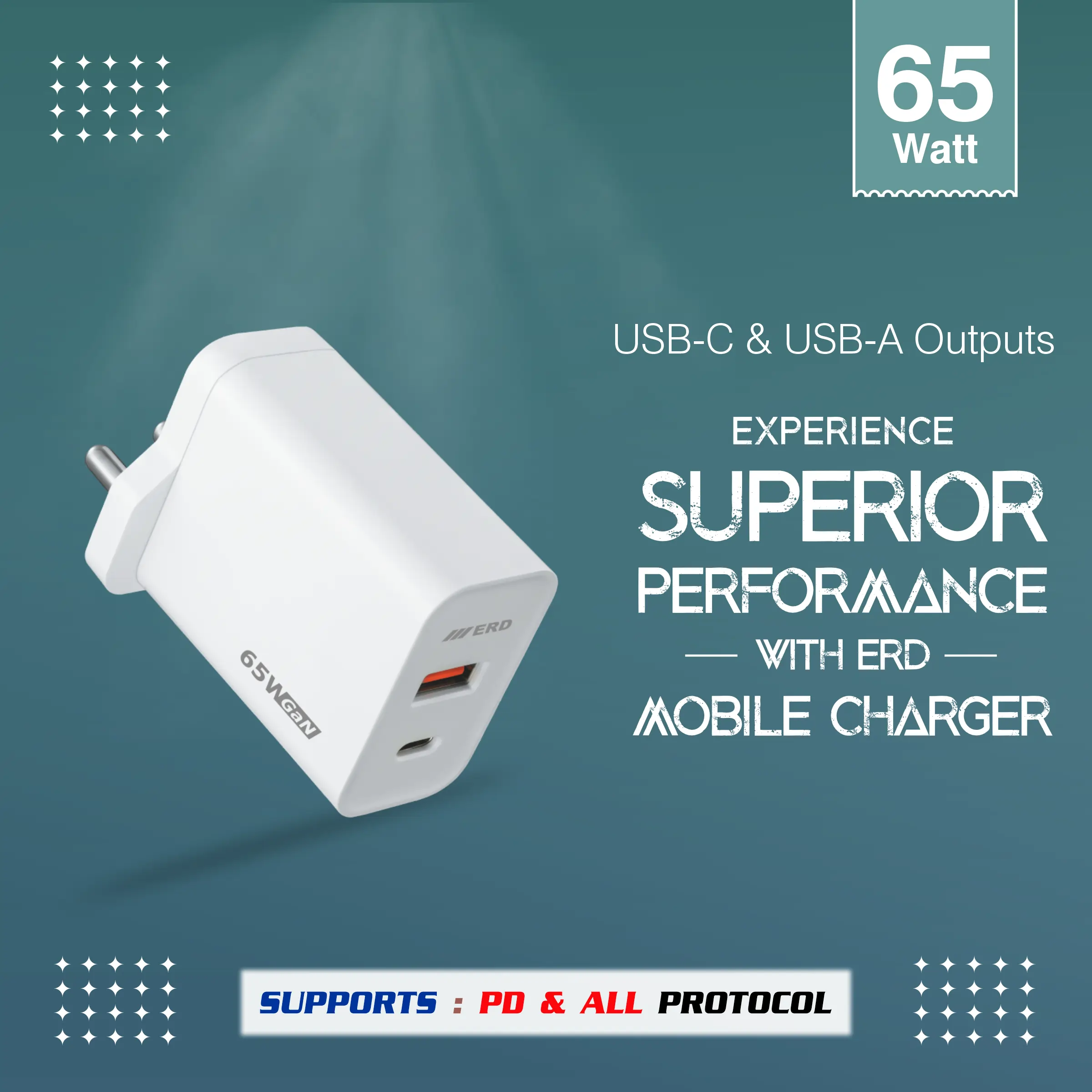 ERD TC-146 USB A/C GaN Charger, 65W - Image 7